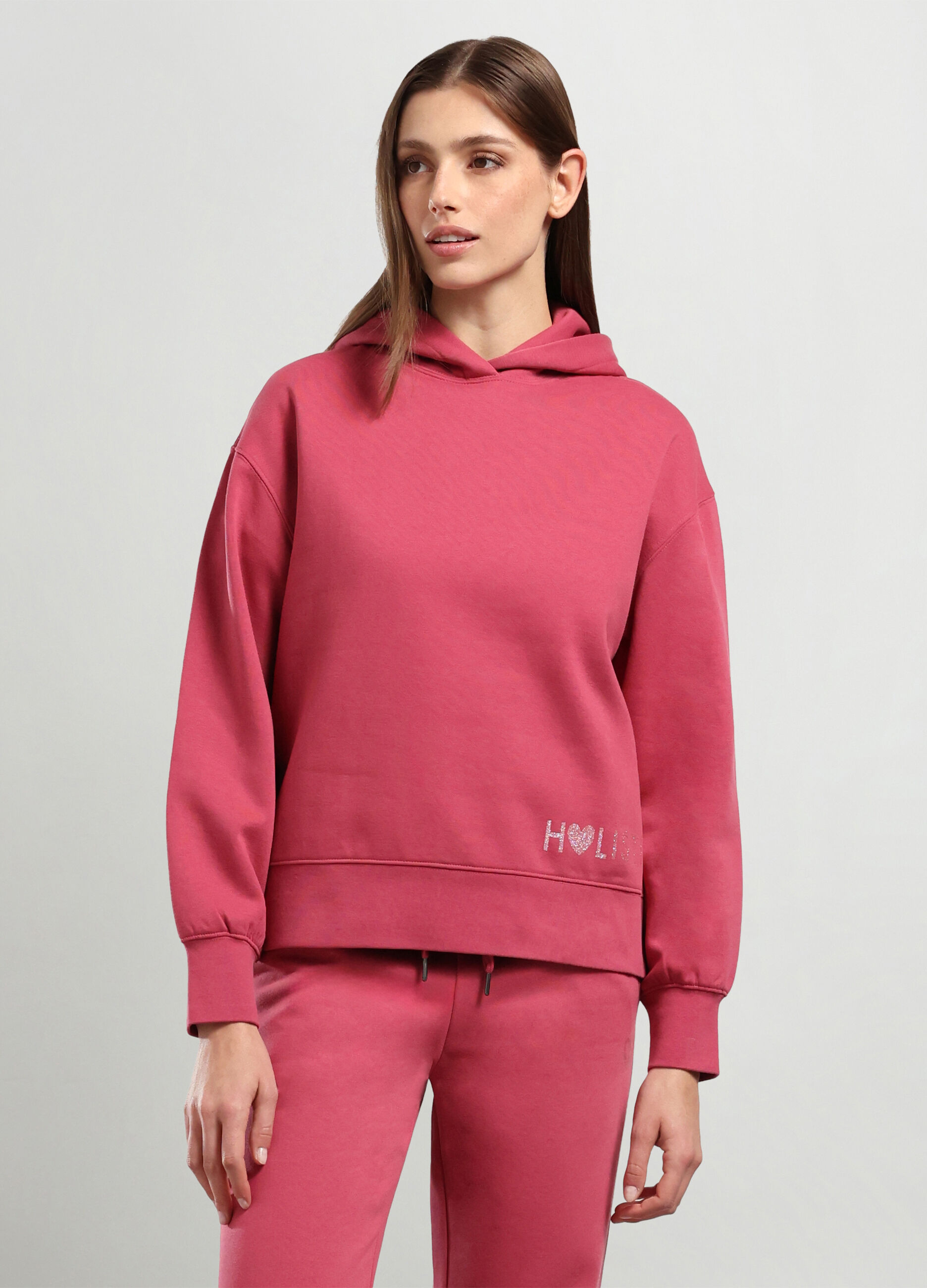 Felpa in misto cotone donna_0