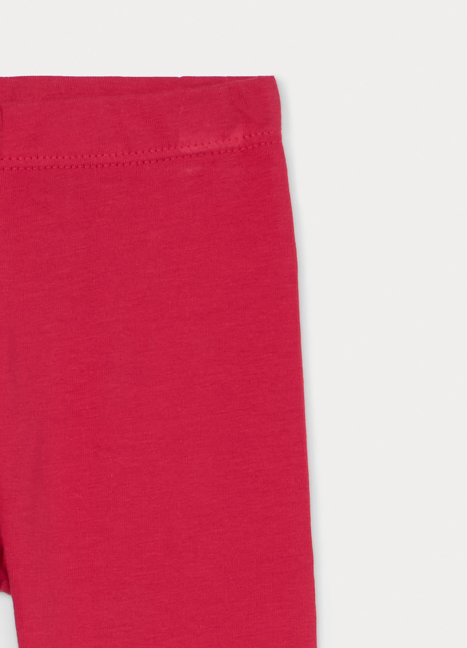 Leggings capri slim fit in jersey di cotone stretch bimba_2
