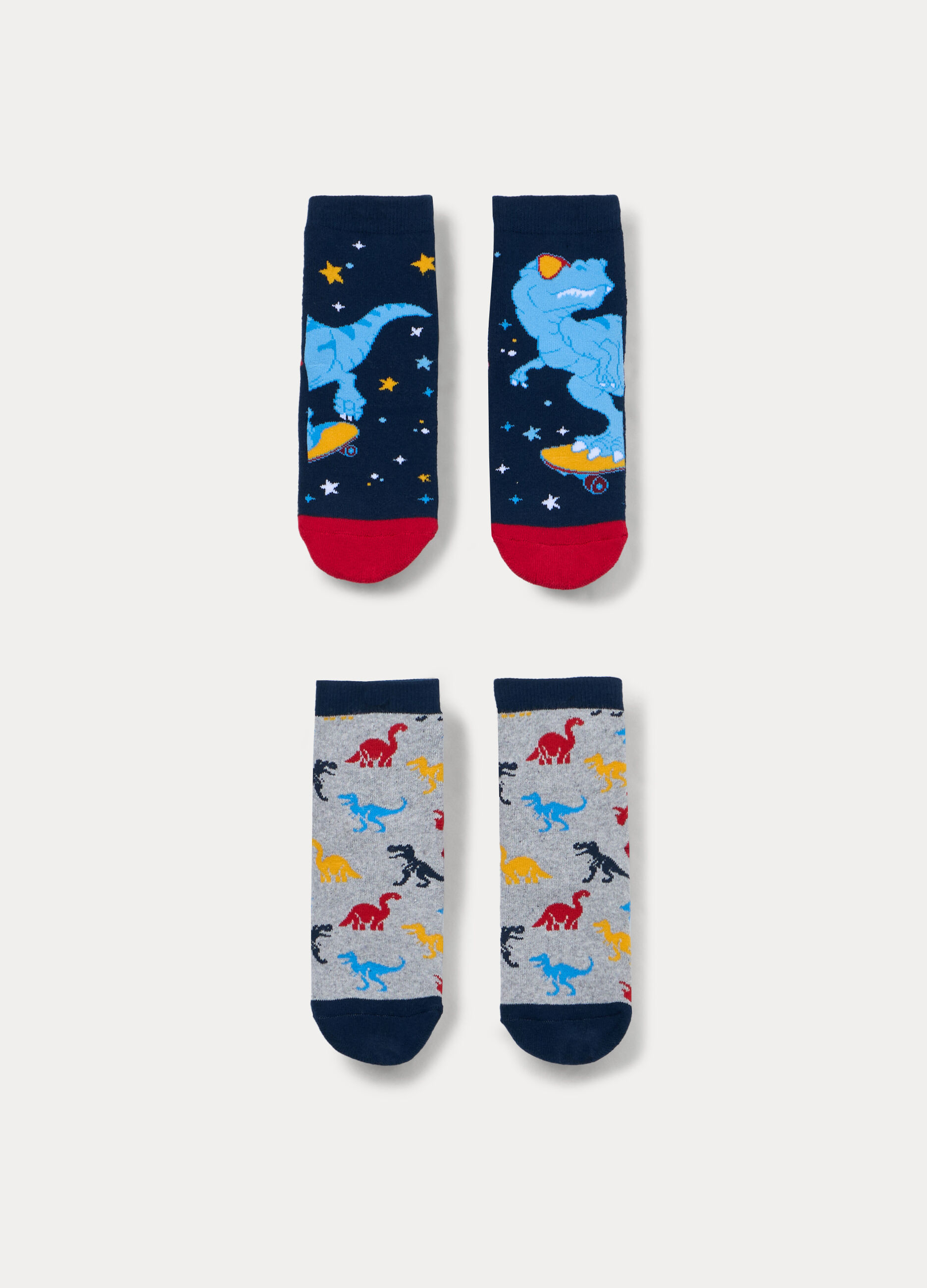 Pack 2 calze antiscivolo in spugna misto cotone stretch _0