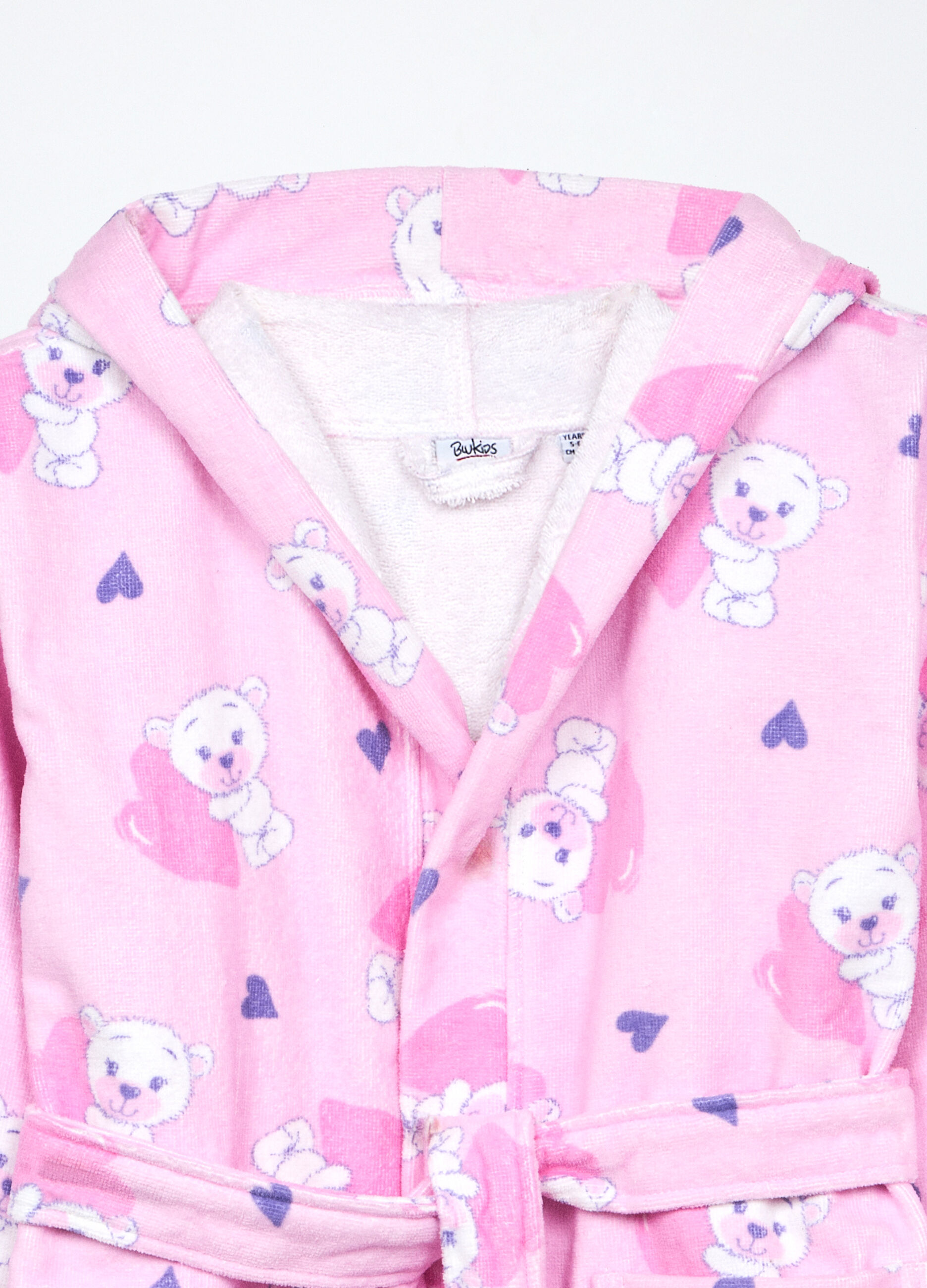 Vestaglia in puro cotone velour bambina_2