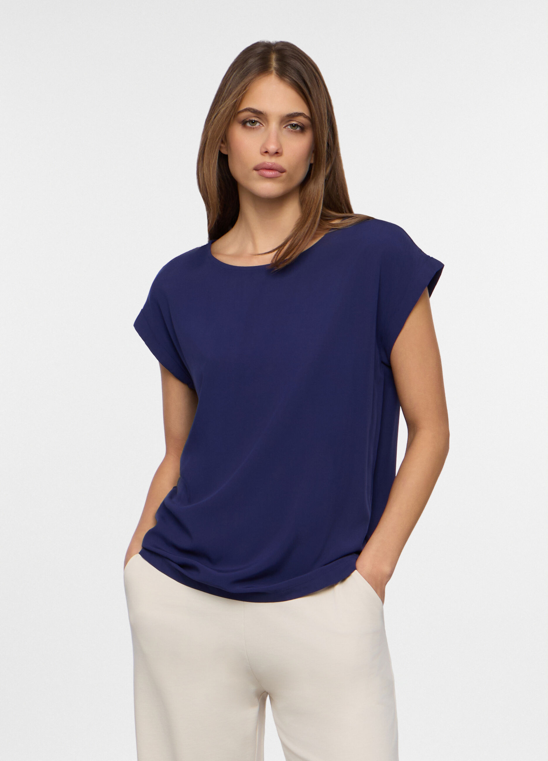 Top in pura viscosa donna _0