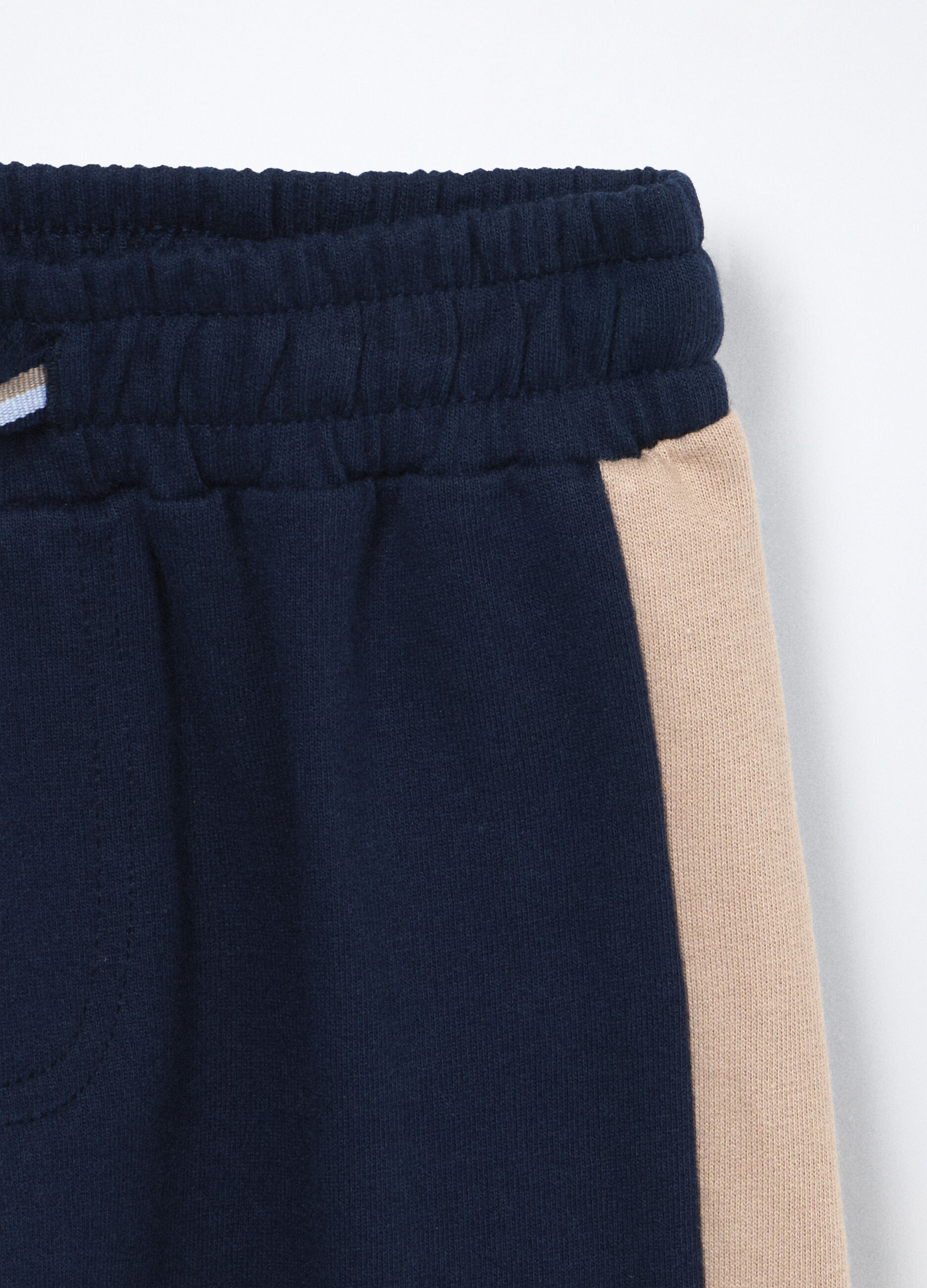 Jogging set in french terry di puro cotone neonato_3