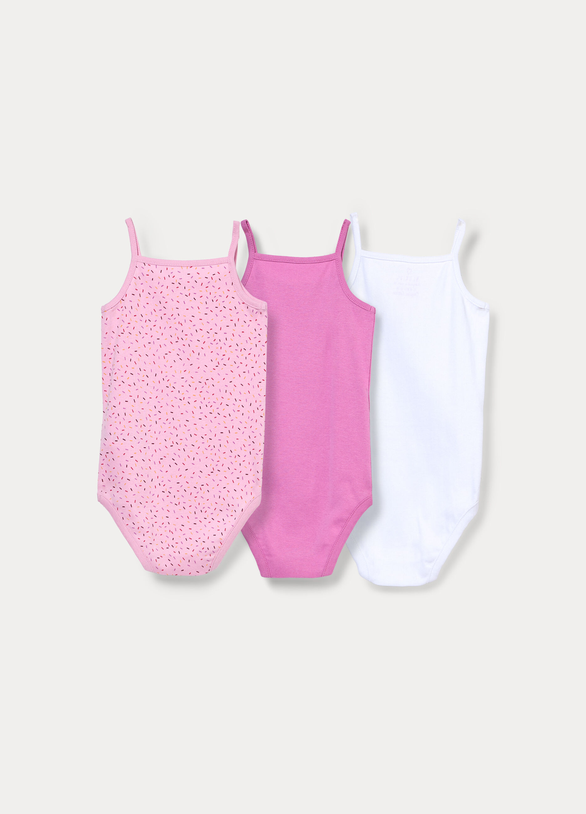 Pack 3 body in costina di puro cotone _1