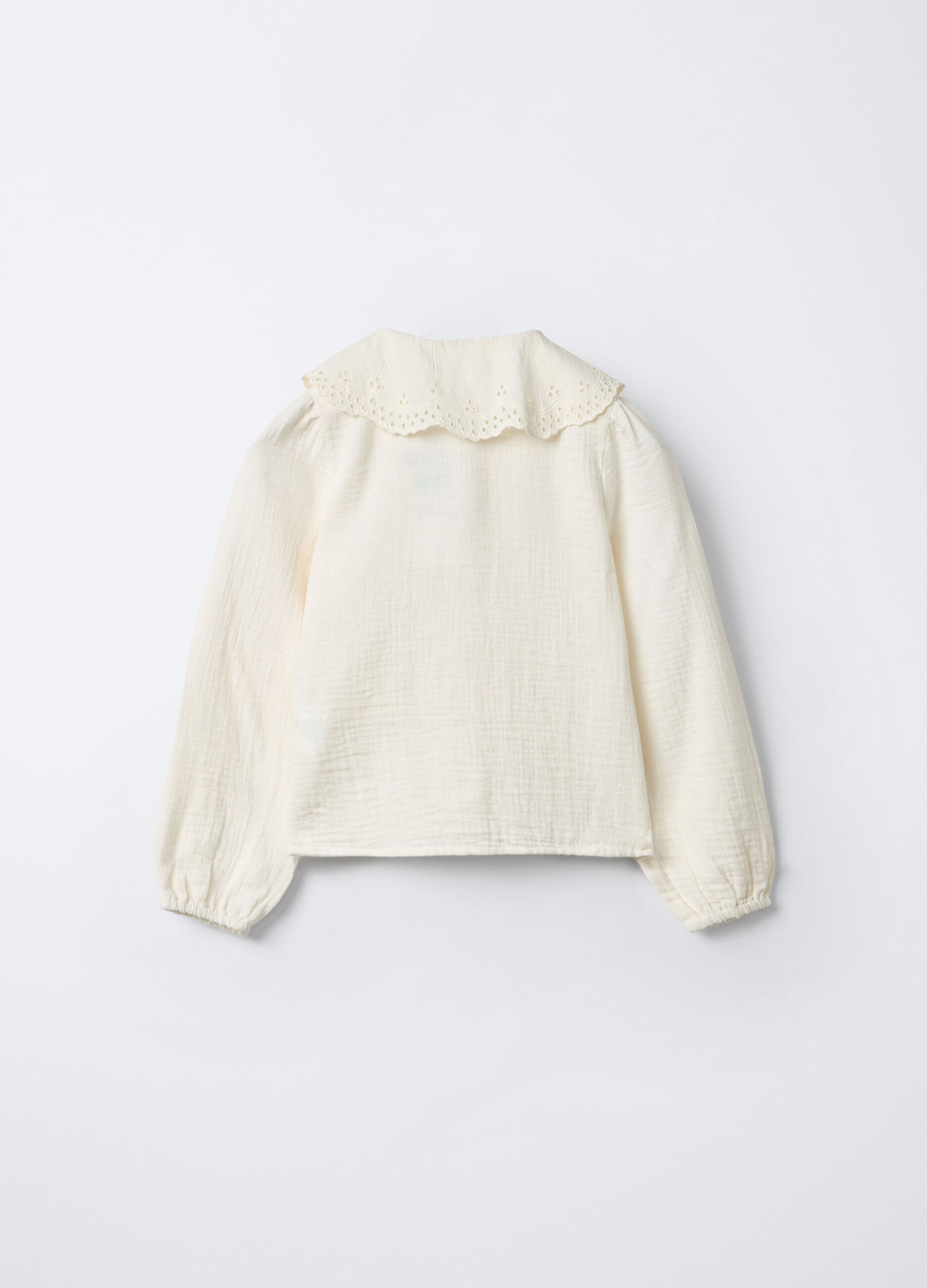 Camicia Fit Over in puro cotone bambina_1