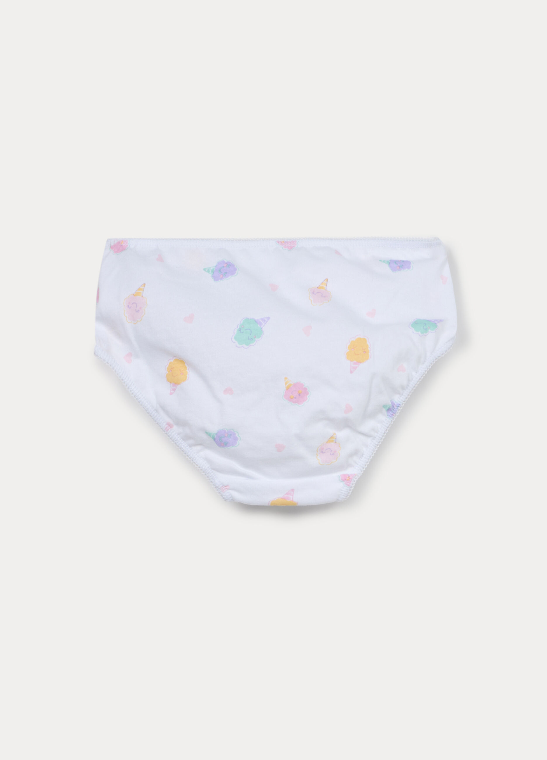 Pack 5 slip in jersey di puro cotone bambina_2
