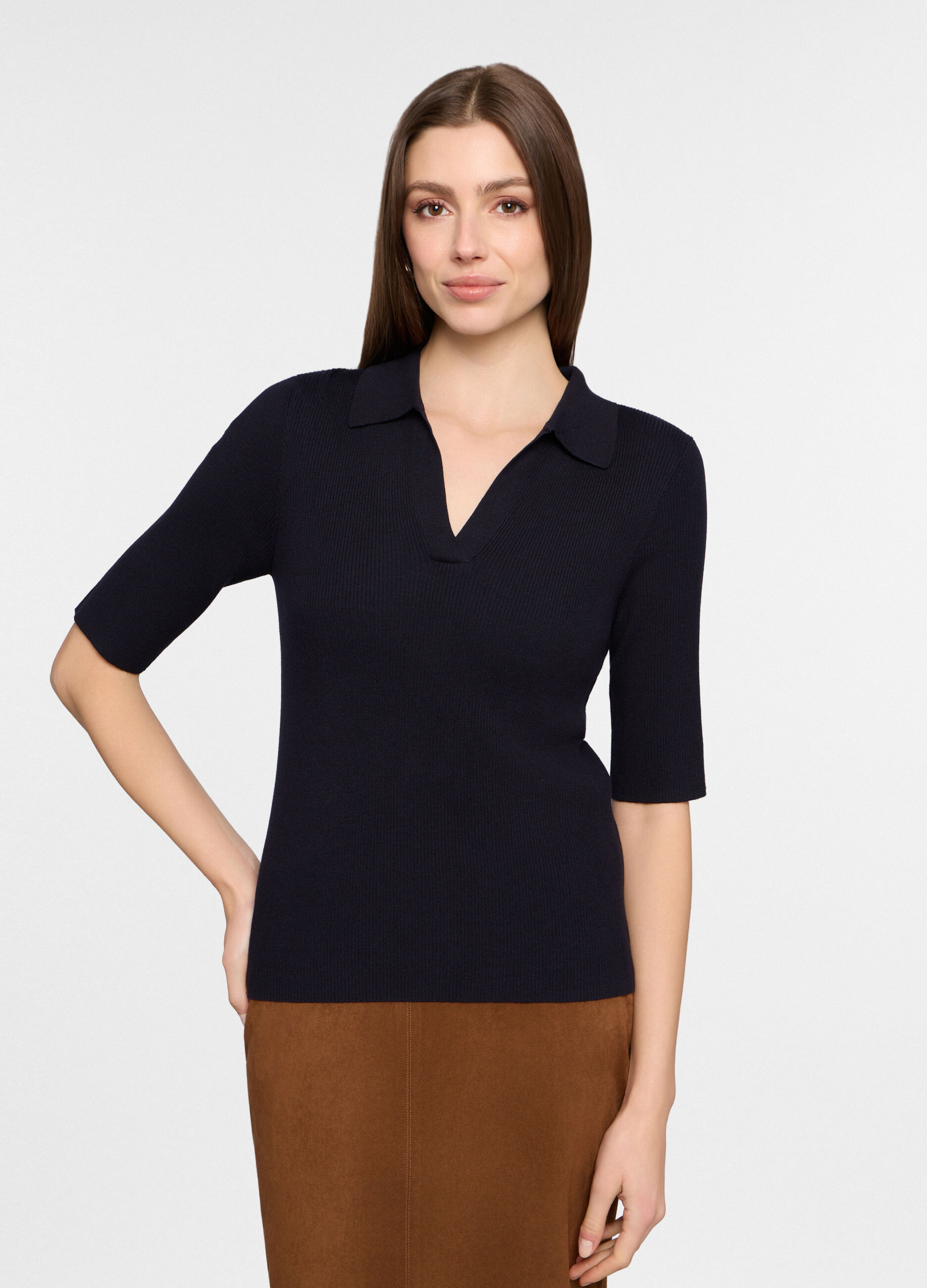 Polo in costina donna_0
