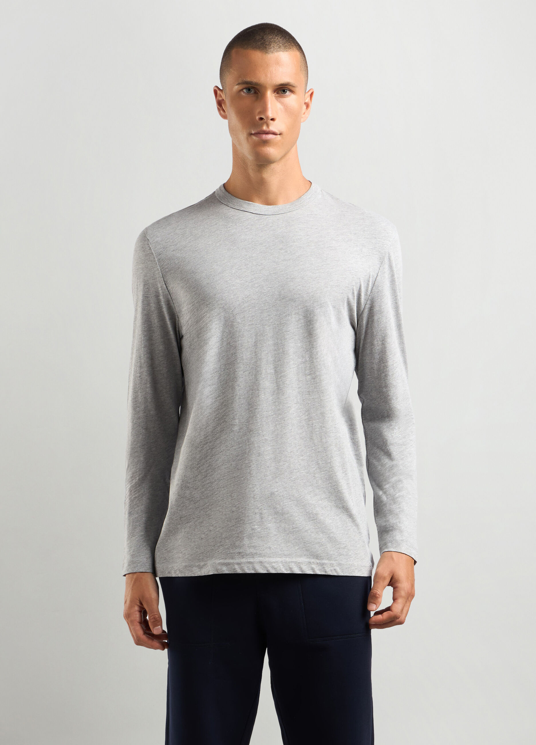 T-shirt girocollo in cotone uomo_0