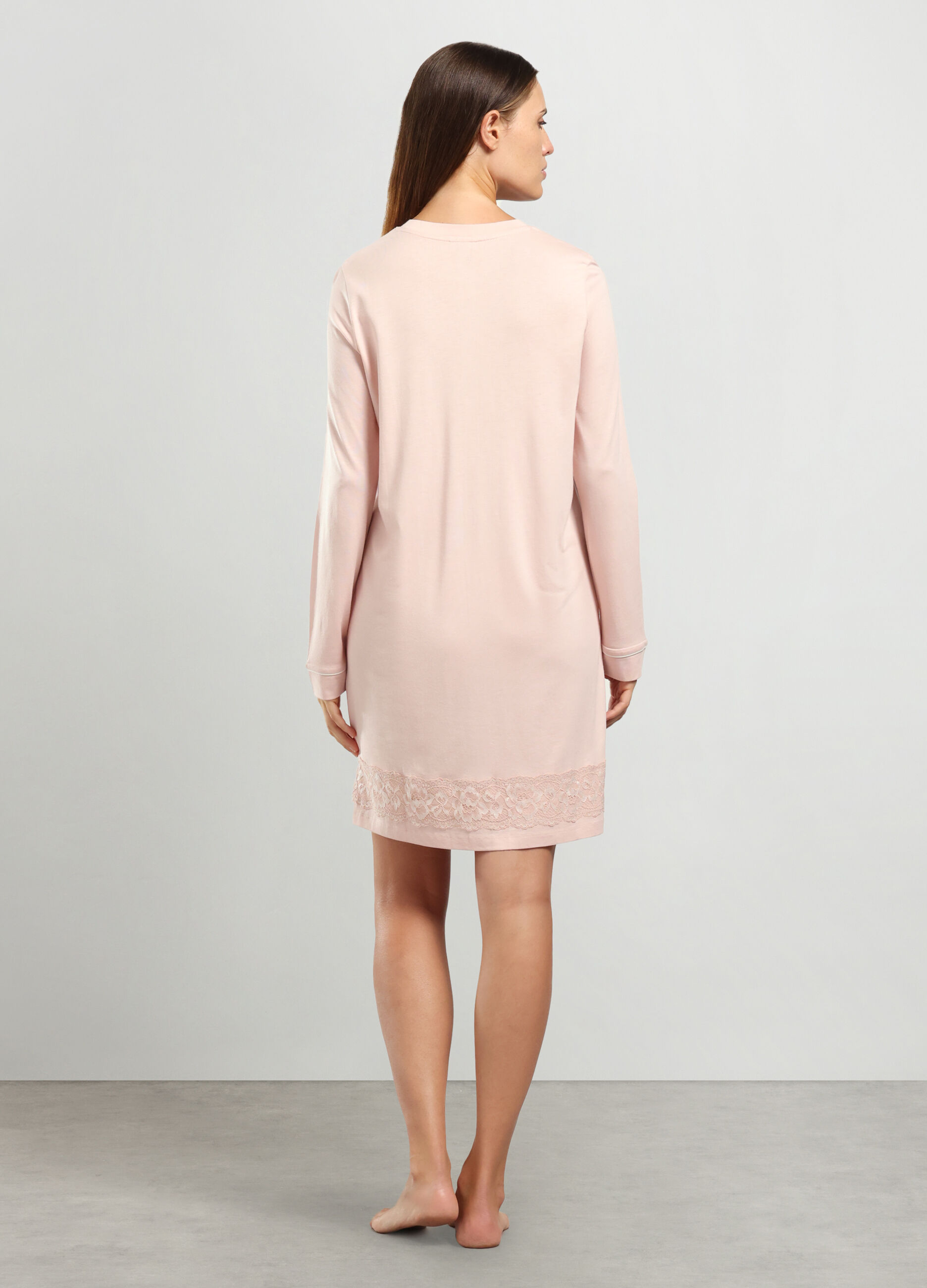Camicia da notte in misto cotone donna_1
