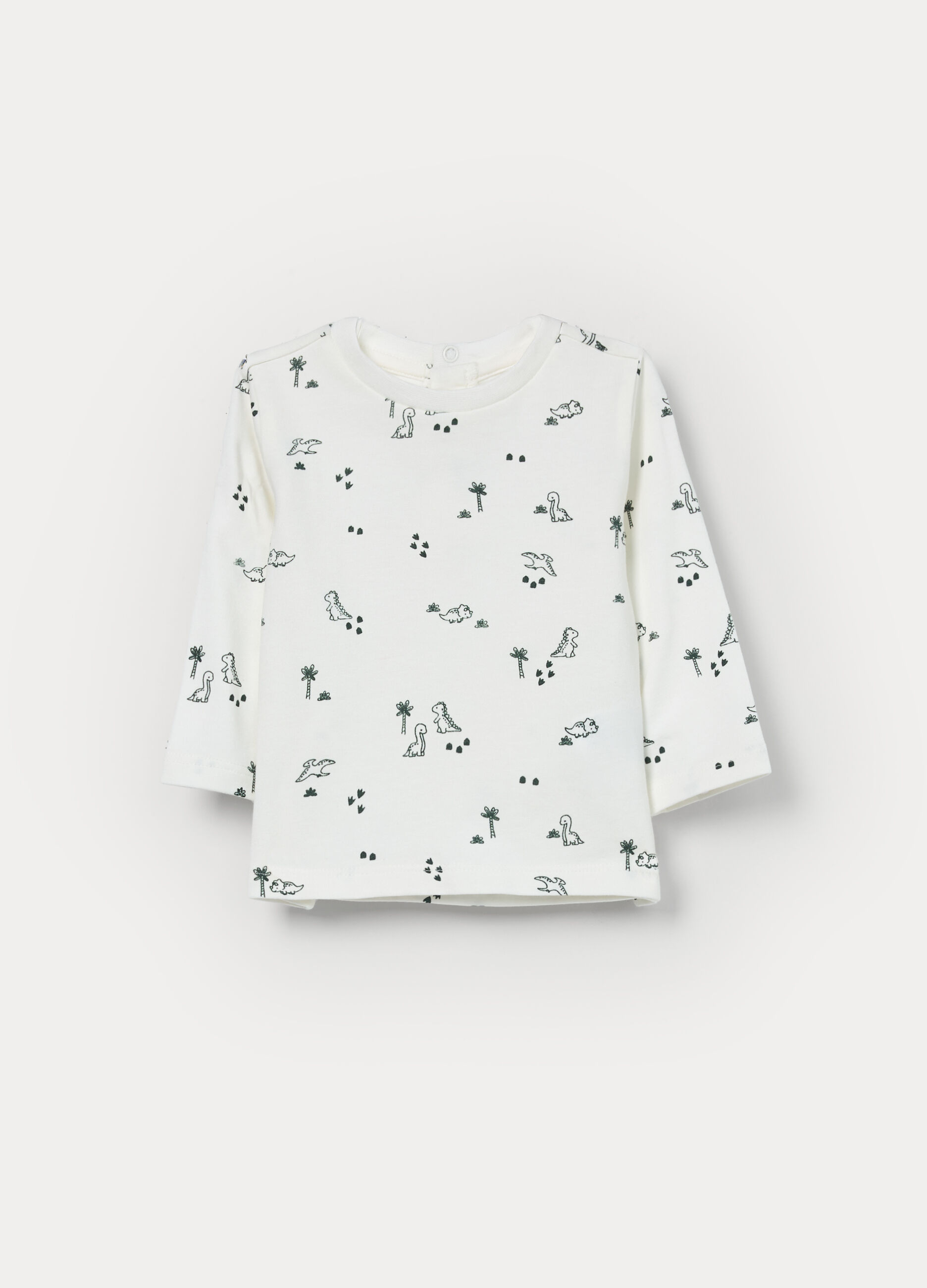 T-shirt in jersey di cotone stretch neonato_0