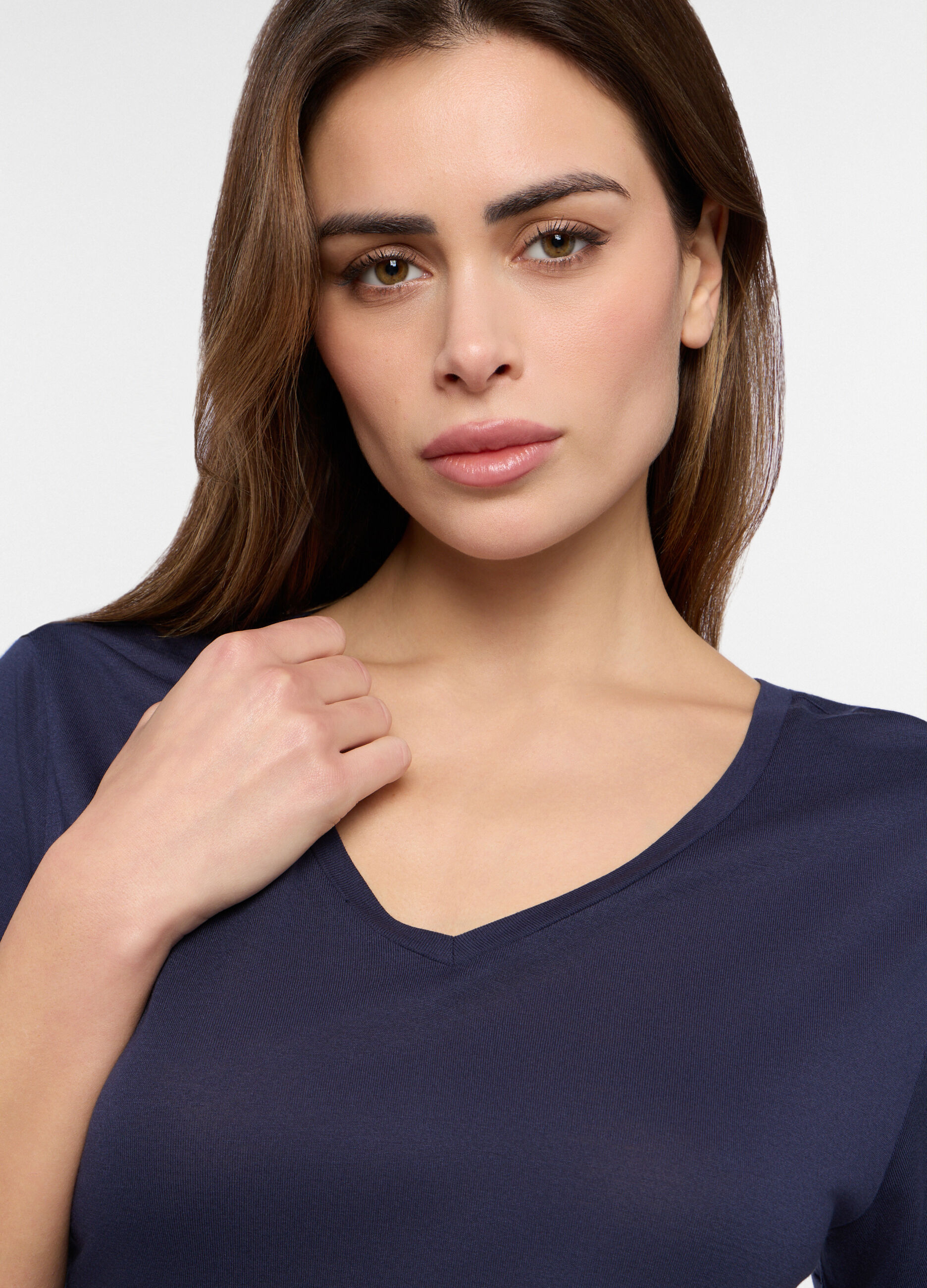 T-shirt in pura viscosa donna_2