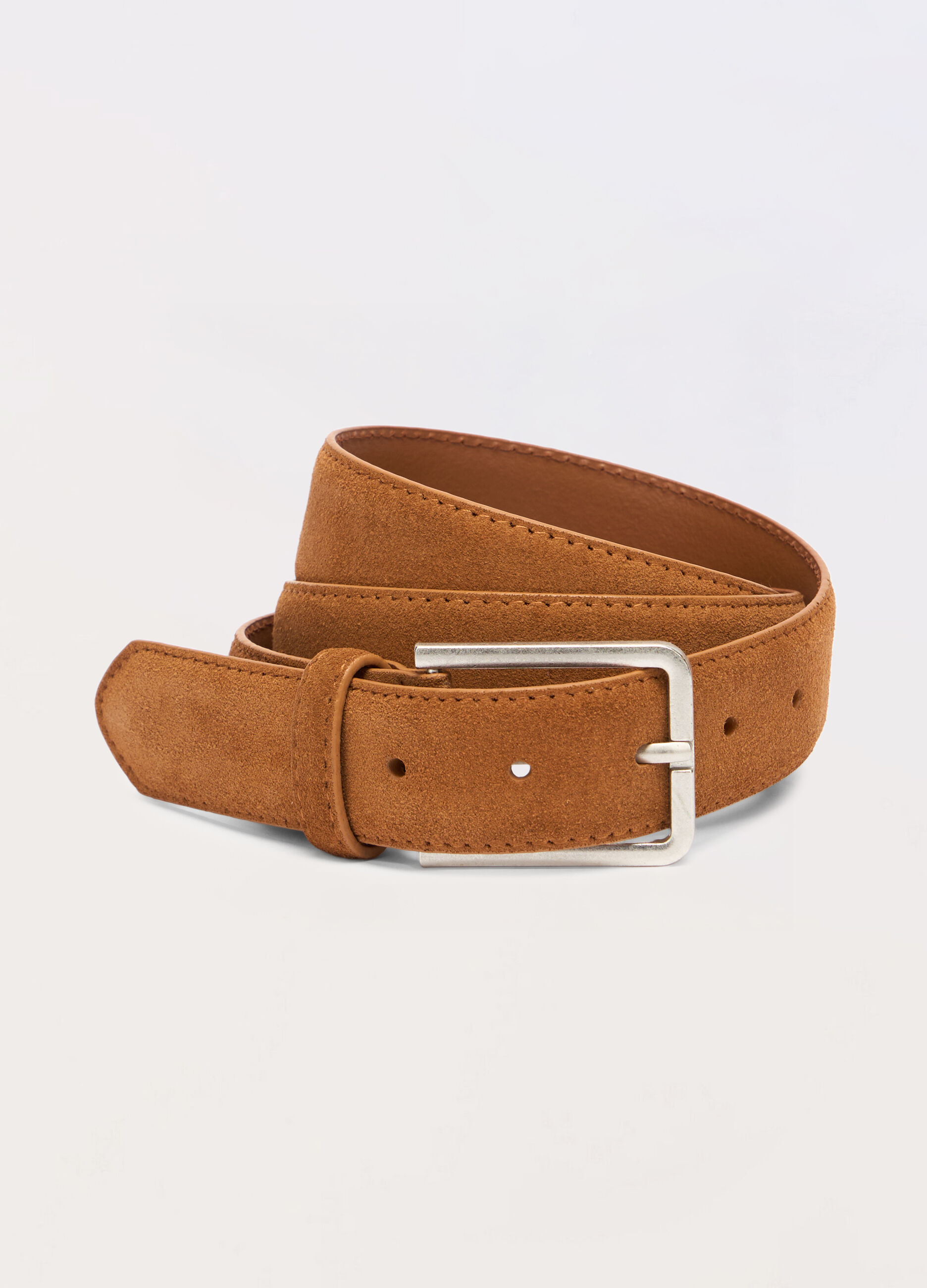 Cintura in vera pelle scamosciata uomo_0