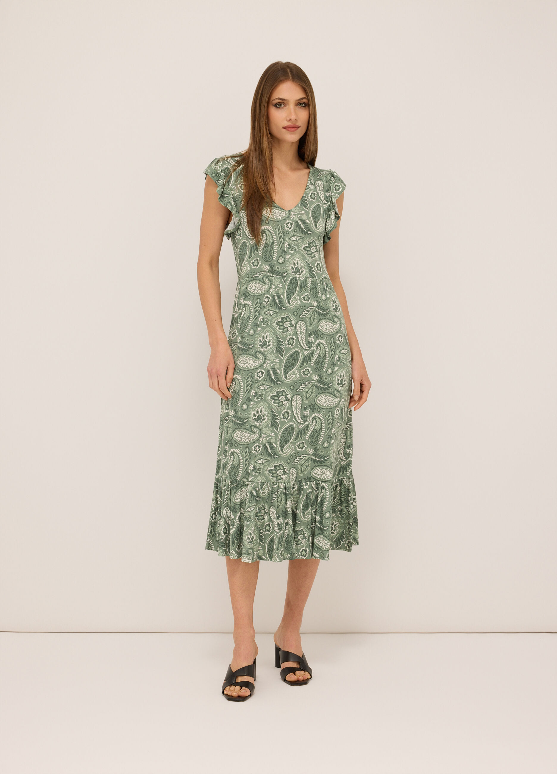 Abito in viscosa stretch donna_0