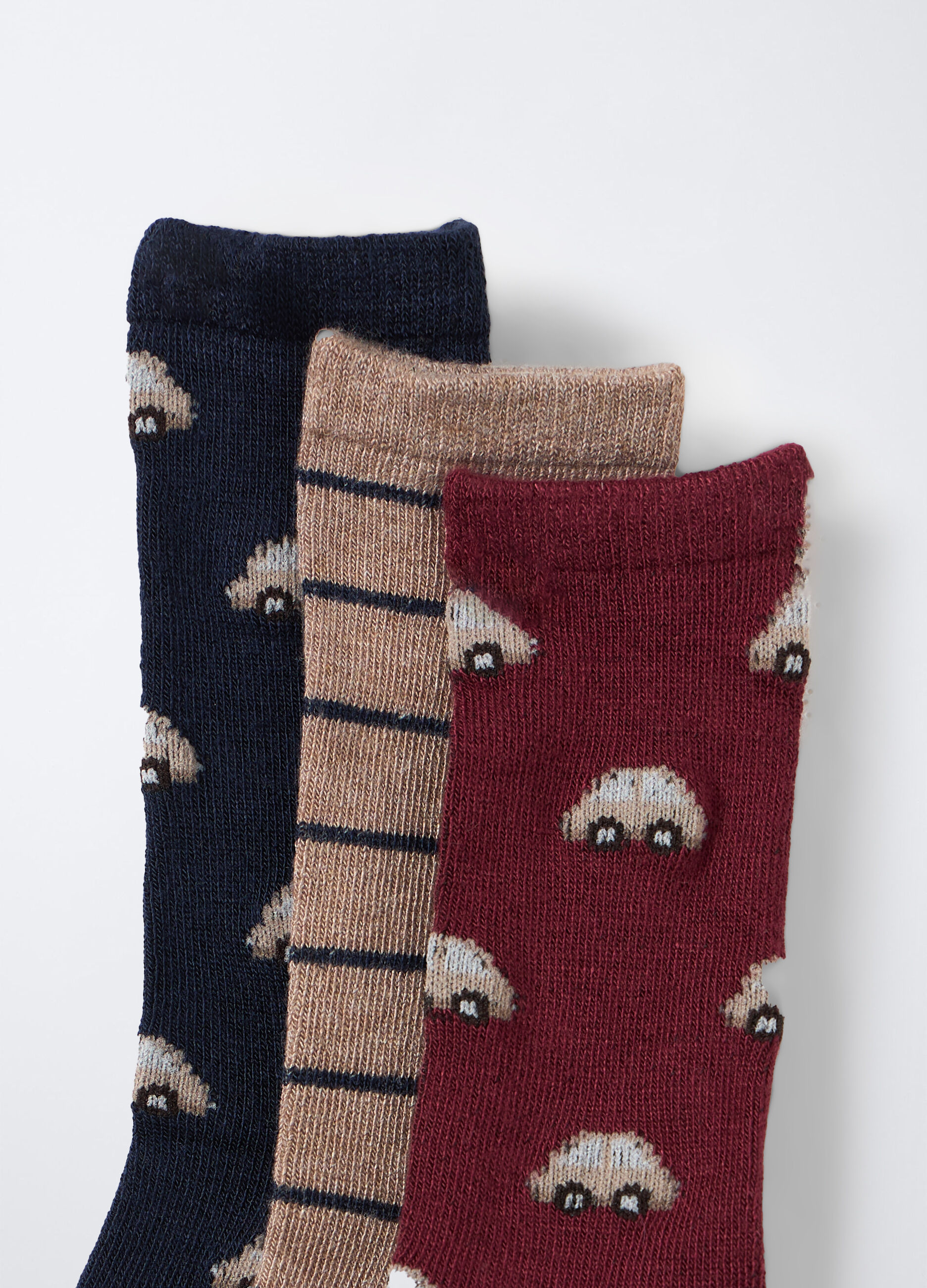 Pack 3 calze lunghe misto cotone stretch _2