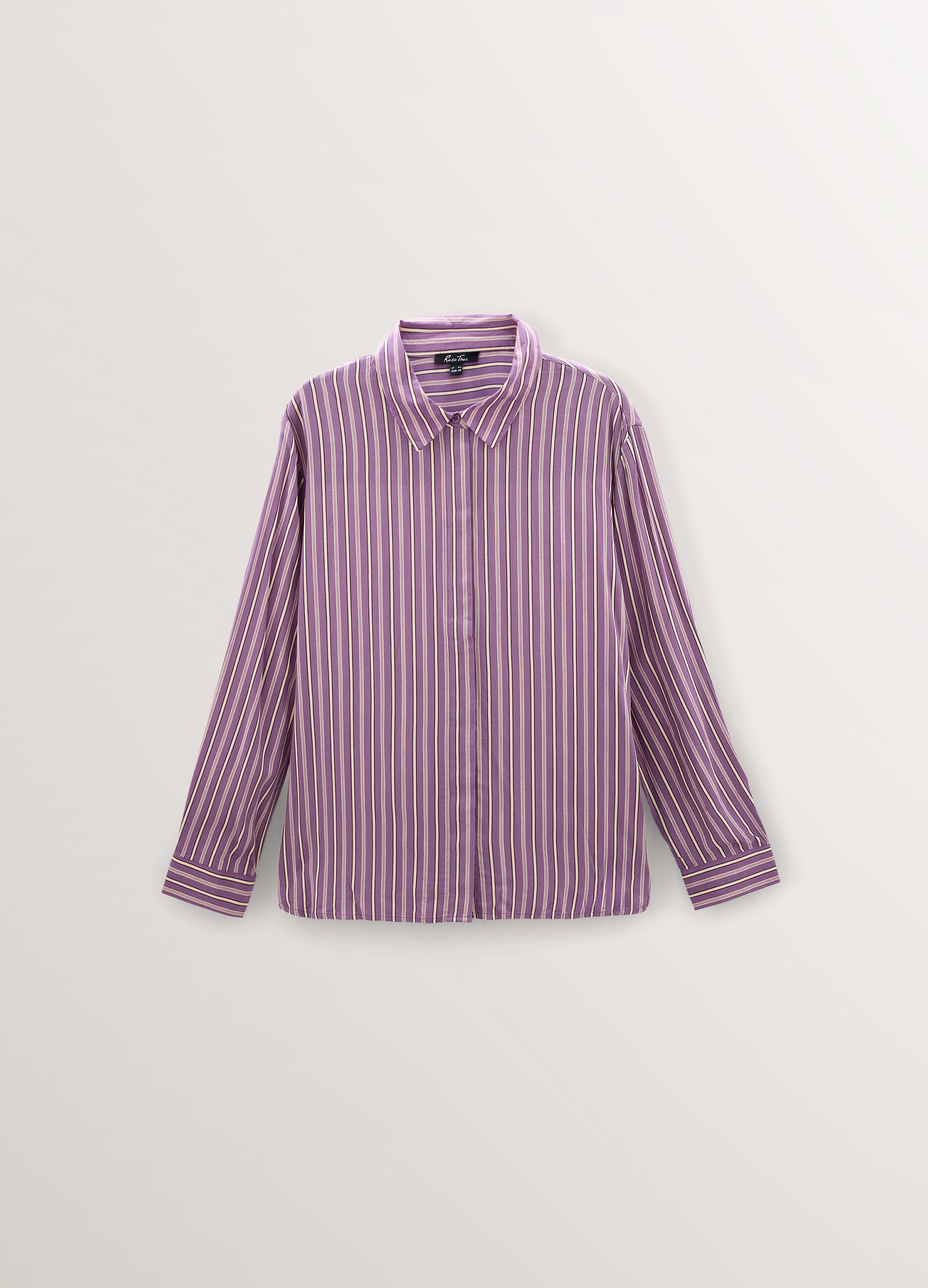 Camicia Fit Regular con collo alla francese in pura viscosa donna curvy_0
