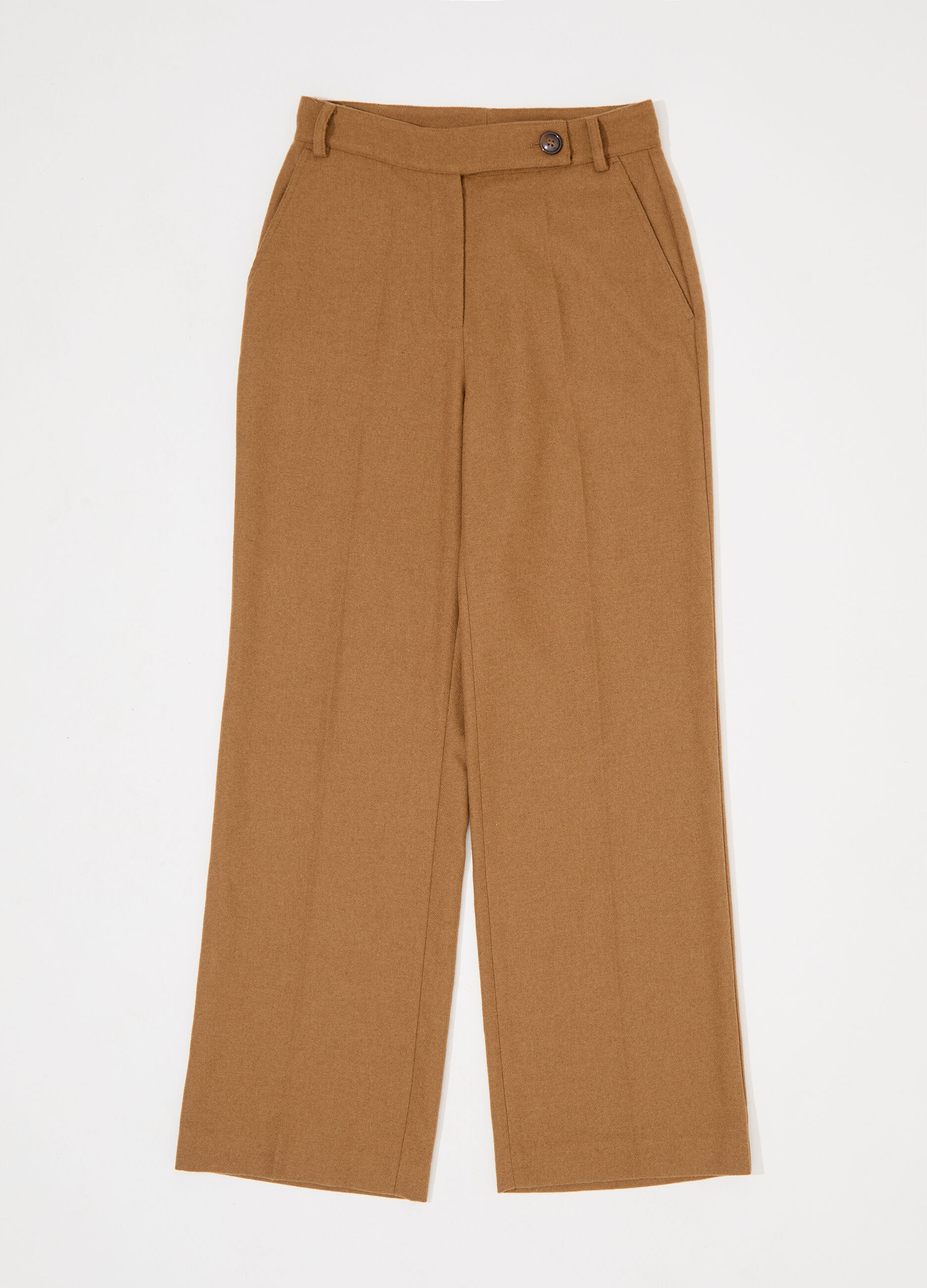Pantalone dritto in misto lana donna_4