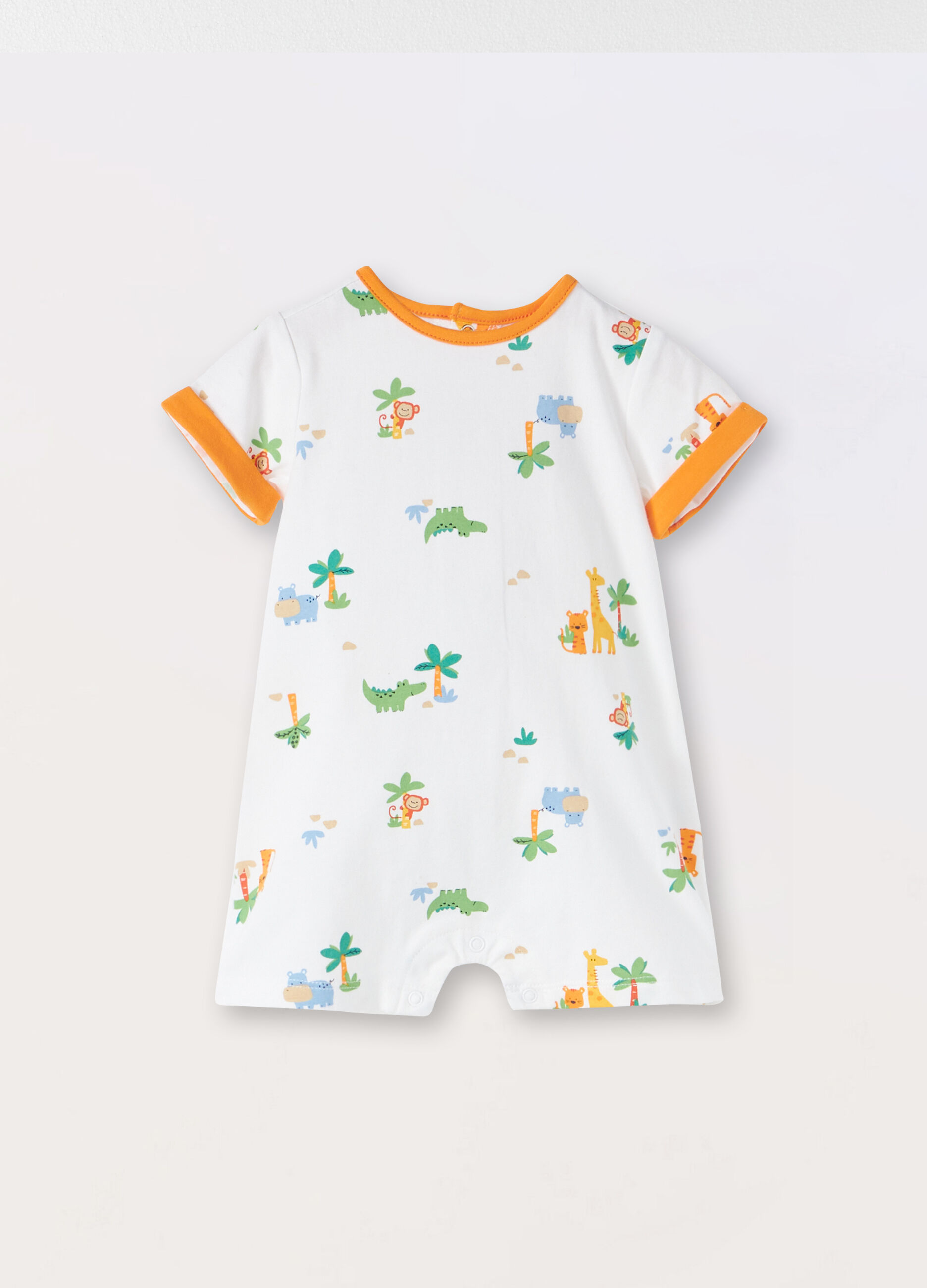 Tutina in jersey di cotone stretch neonato_0