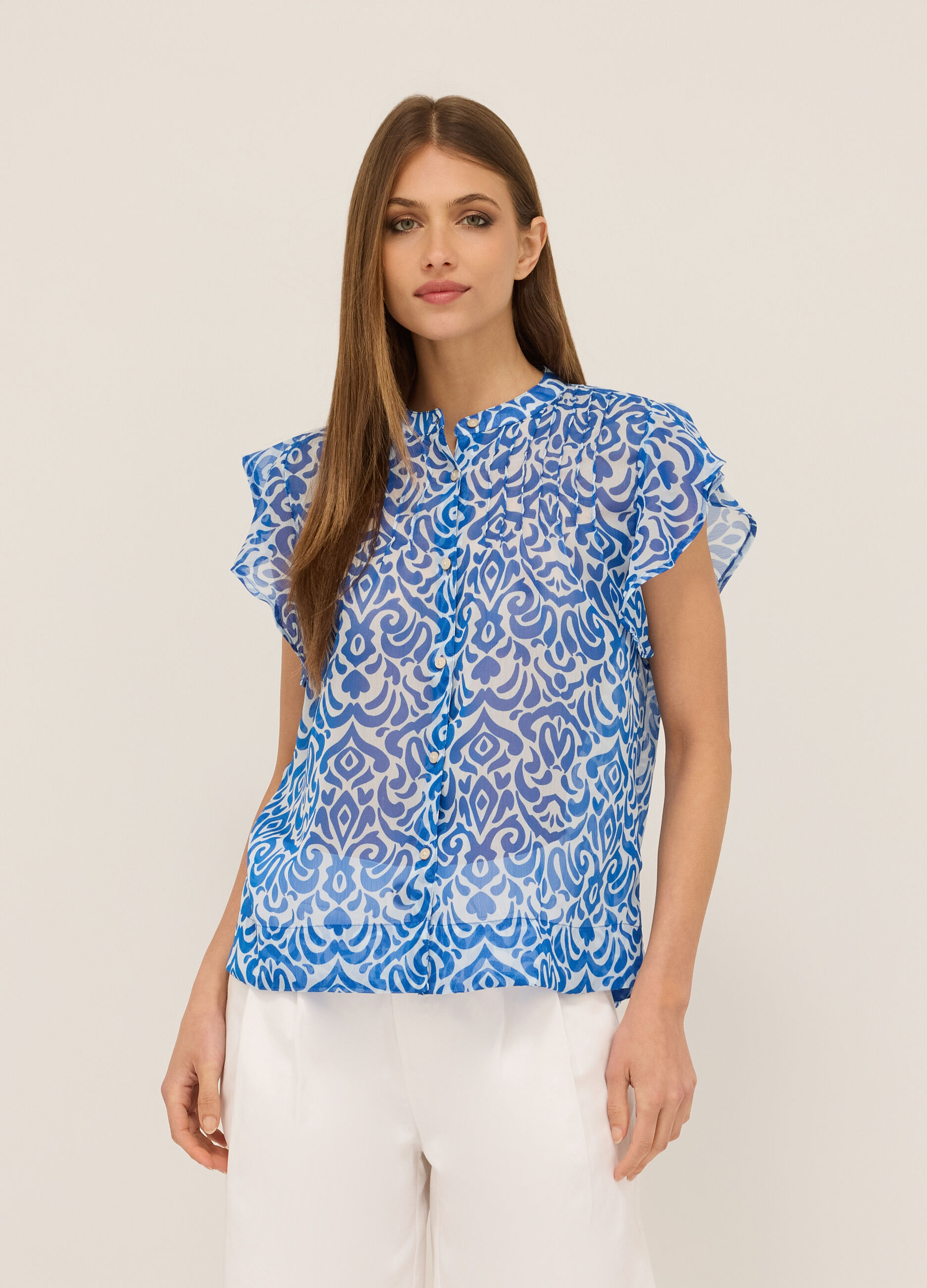 Camicia con stampa donna_0