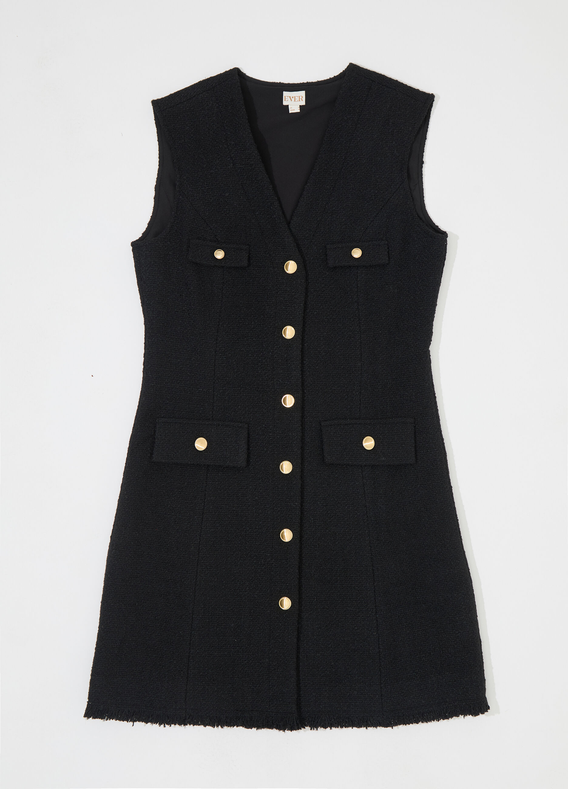 Vestito bouclé corto smanicato donna_4