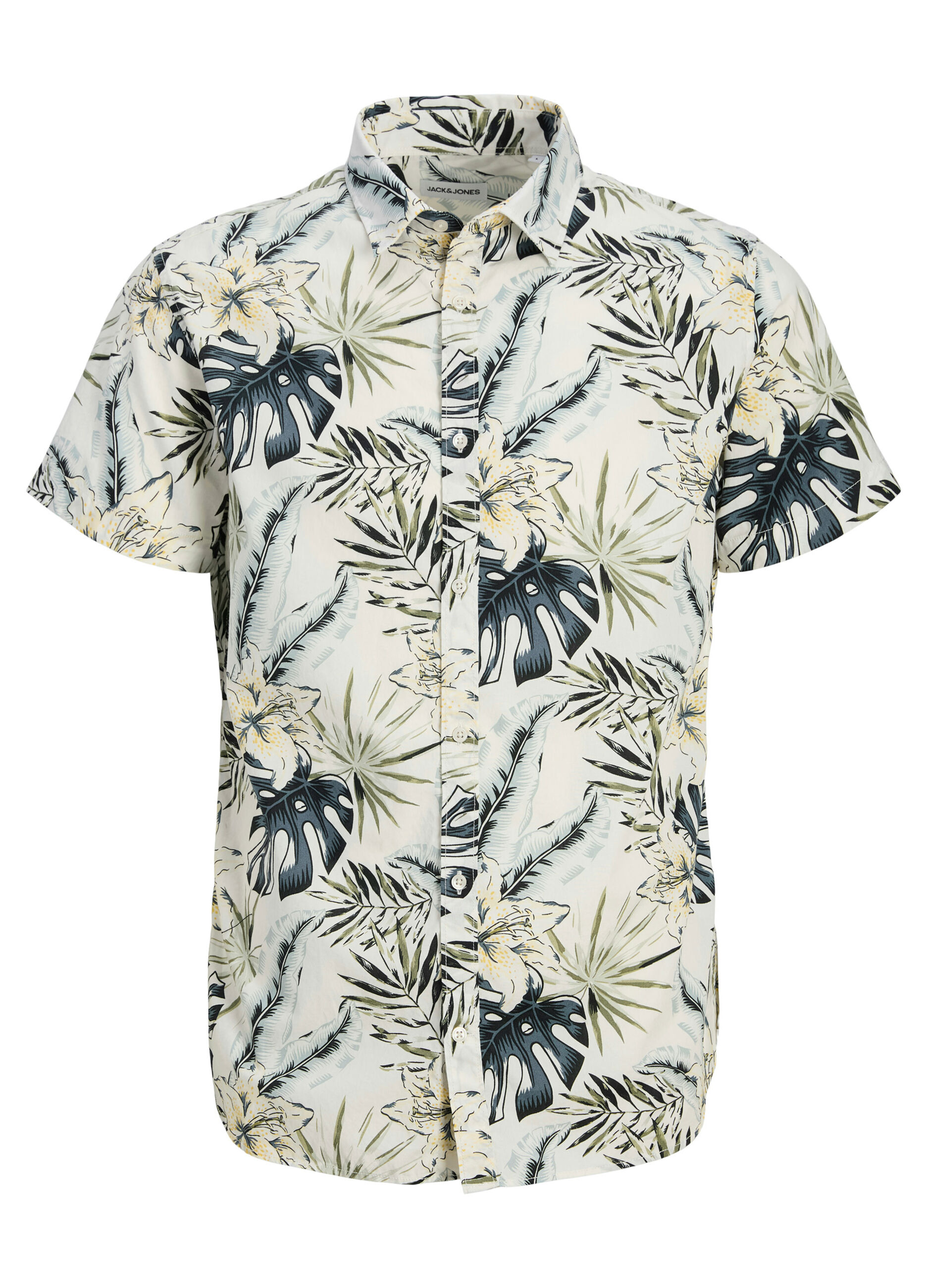 Camicia a maniche corte con stampa uomo
