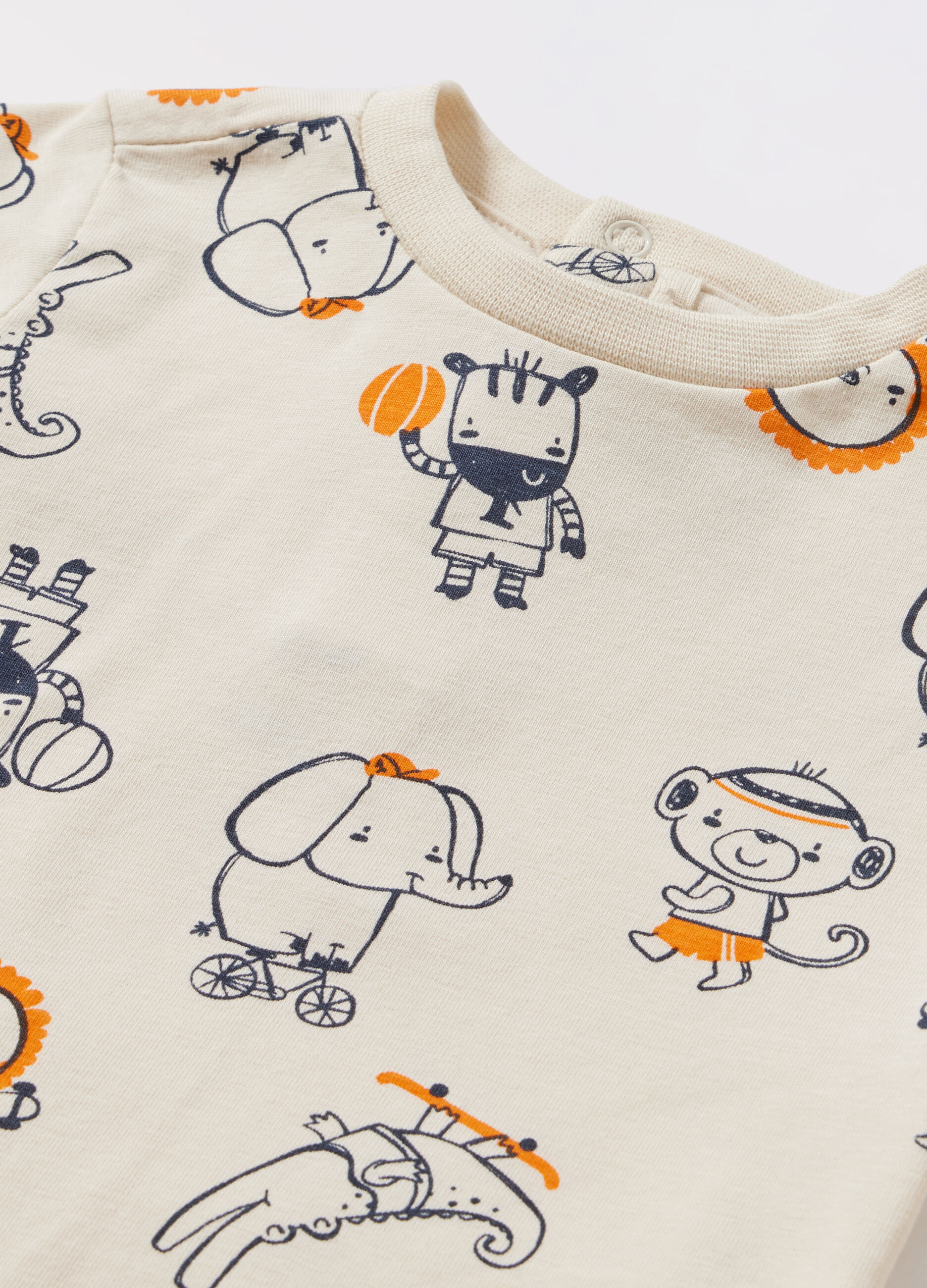 T-shirt in cotone stretch neonato_1