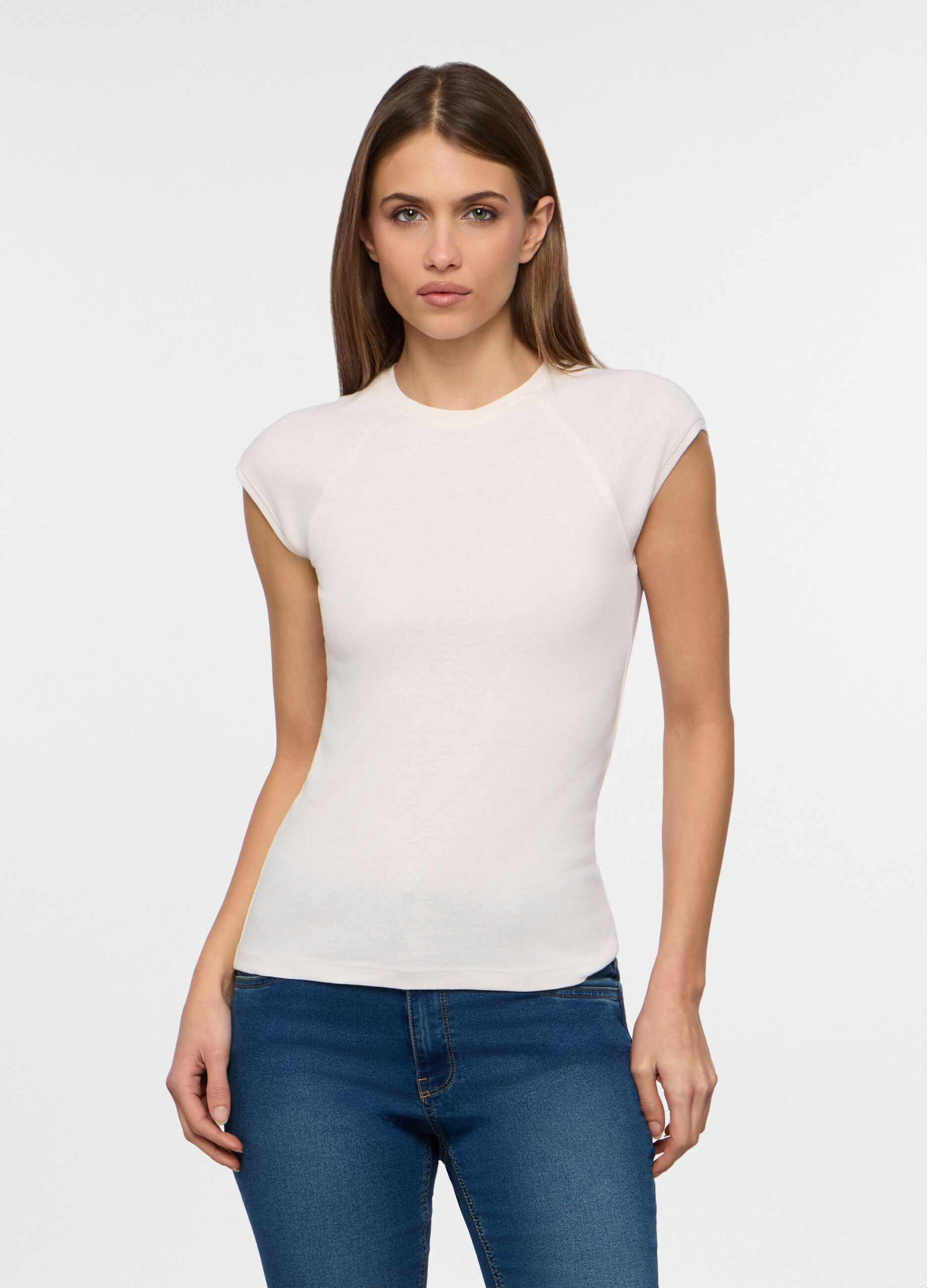 T-shirt girocollo donna_0