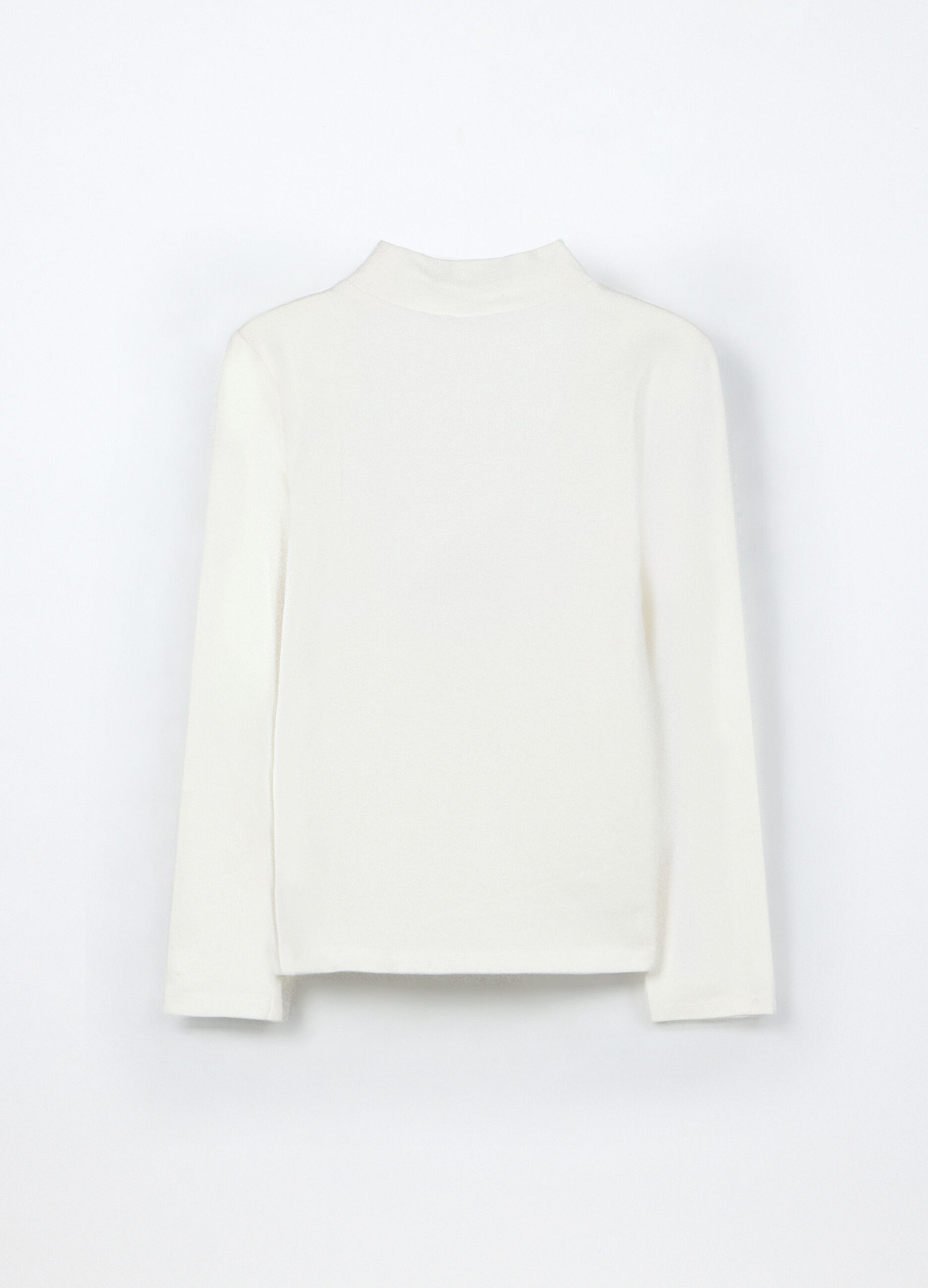 Lupetto in jersey di cotone stretch bambina