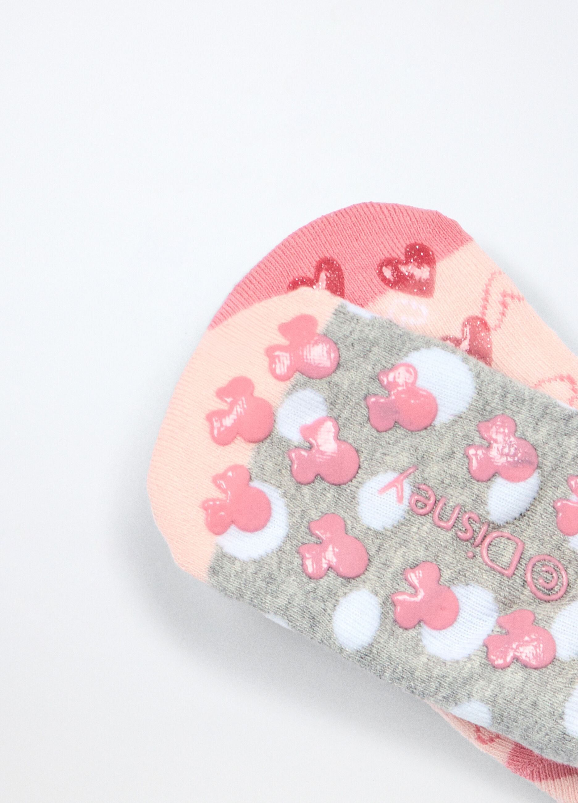 Pack 2 scarpine anti scivolo in spugna misto cotone bambina_2