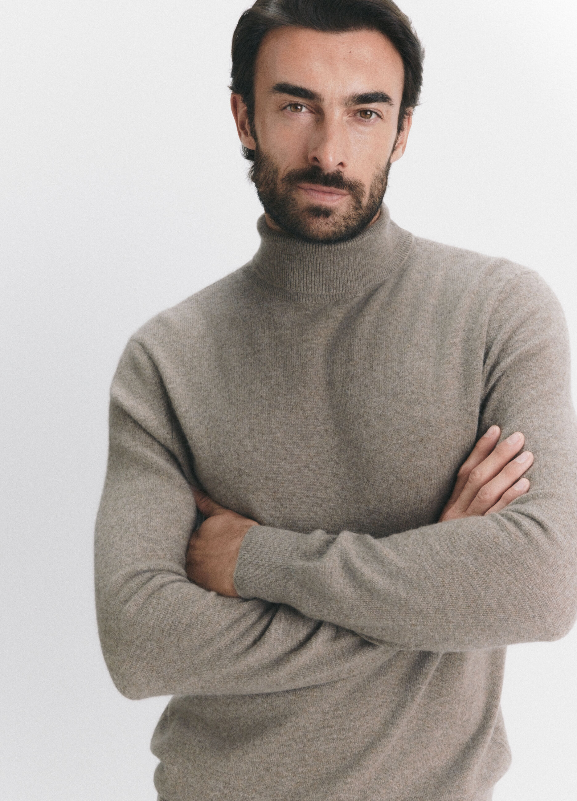 Maglione dolcevita in cashmere uomo