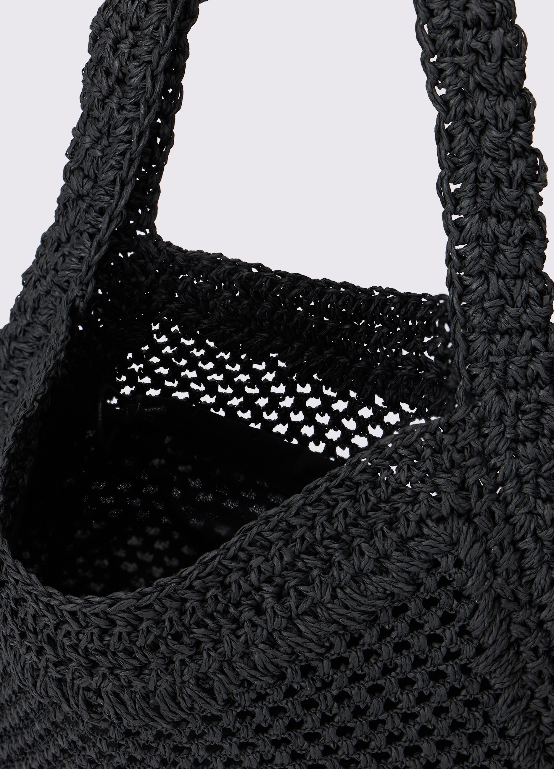 Borsa a secchiello in carta tessile donna_1