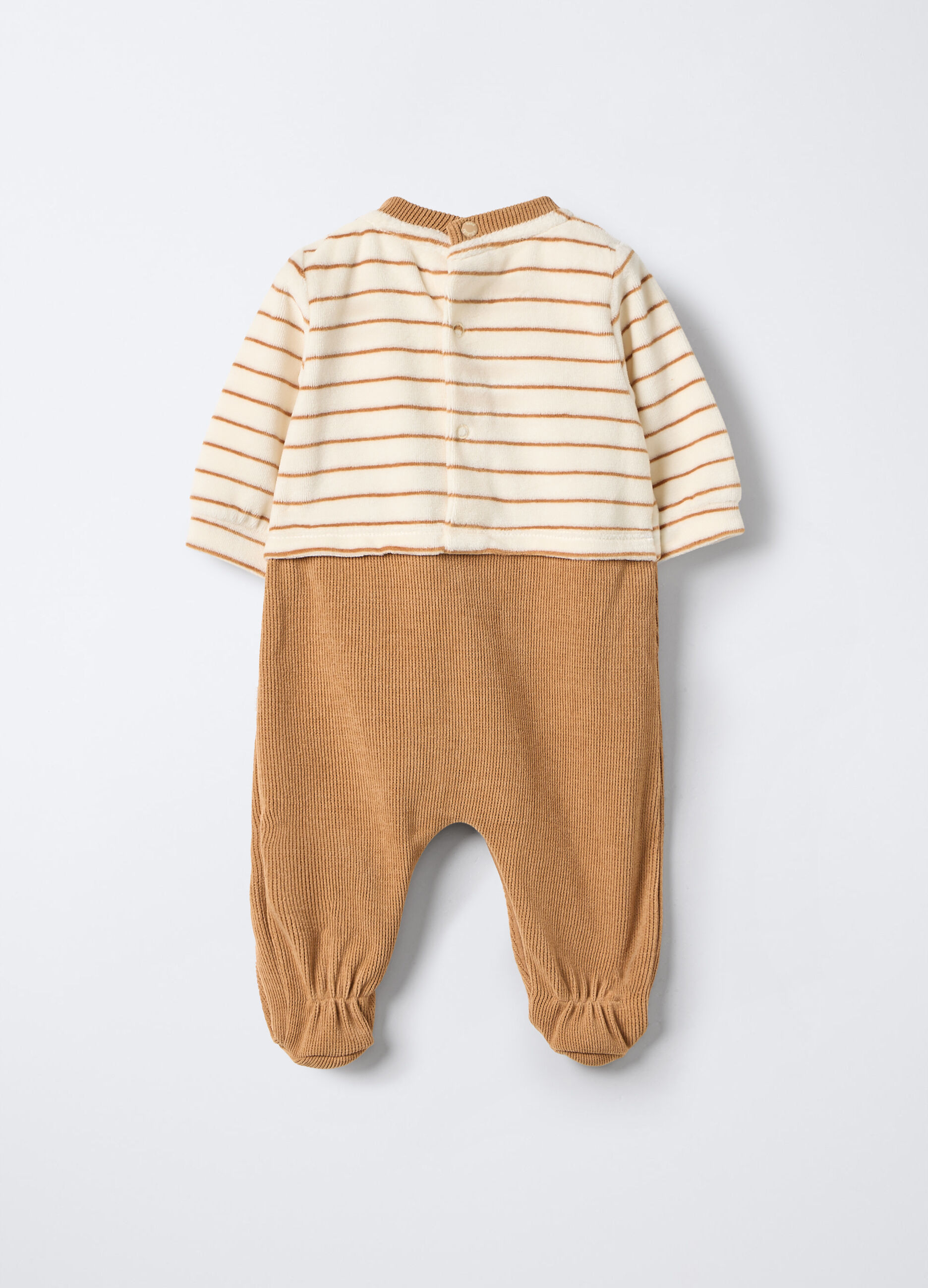 Tutina velour misto cotone neonato_1
