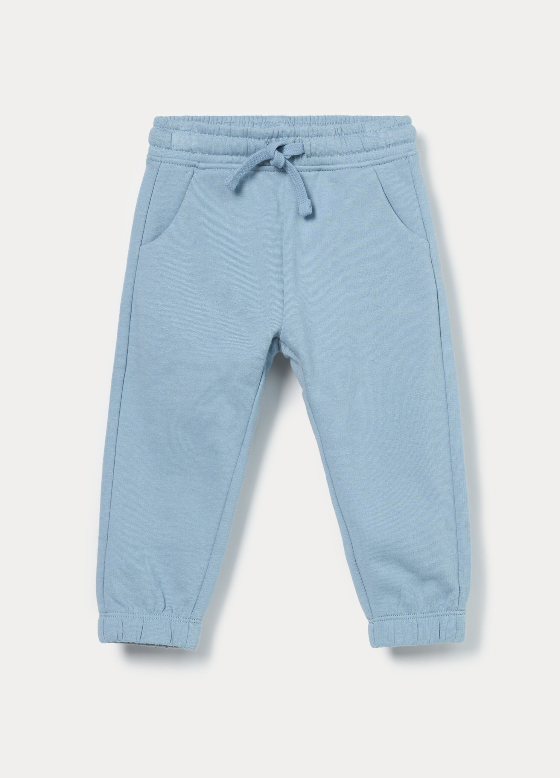 Jogger in french terry di puro cotone bimbo_0