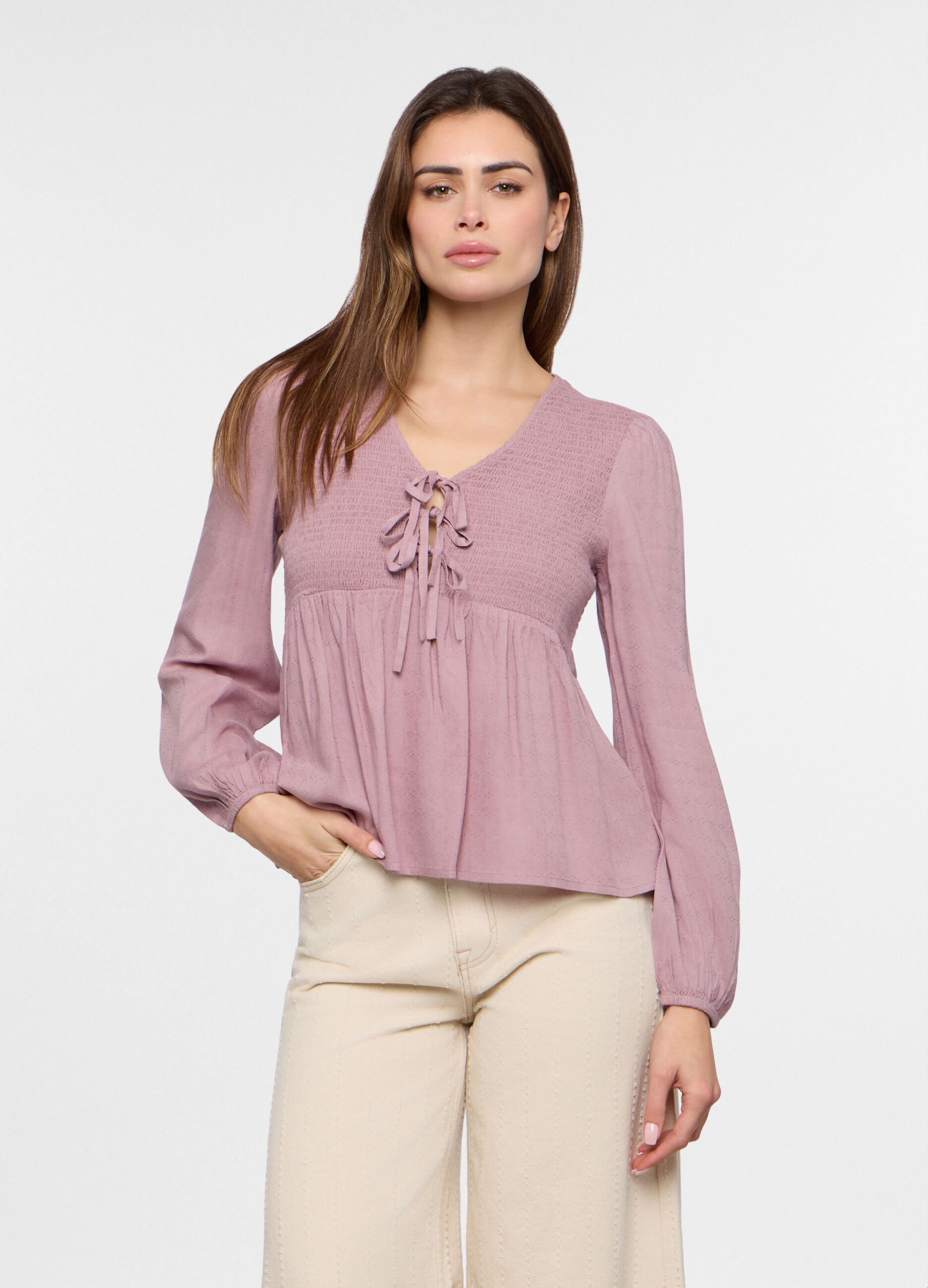 Blusa in pura viscosa donna_0