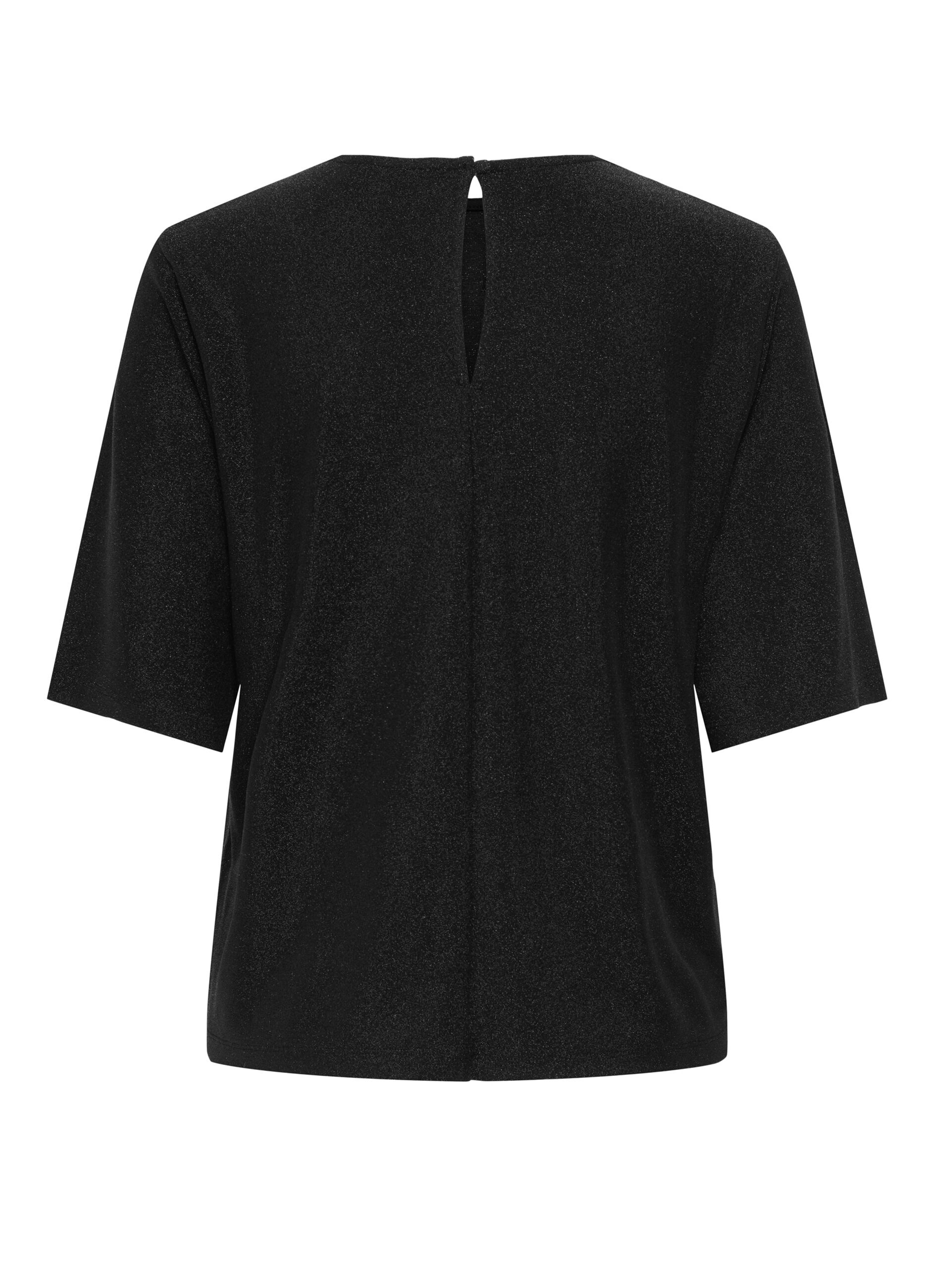 T-shirt con filo lurex donna_1