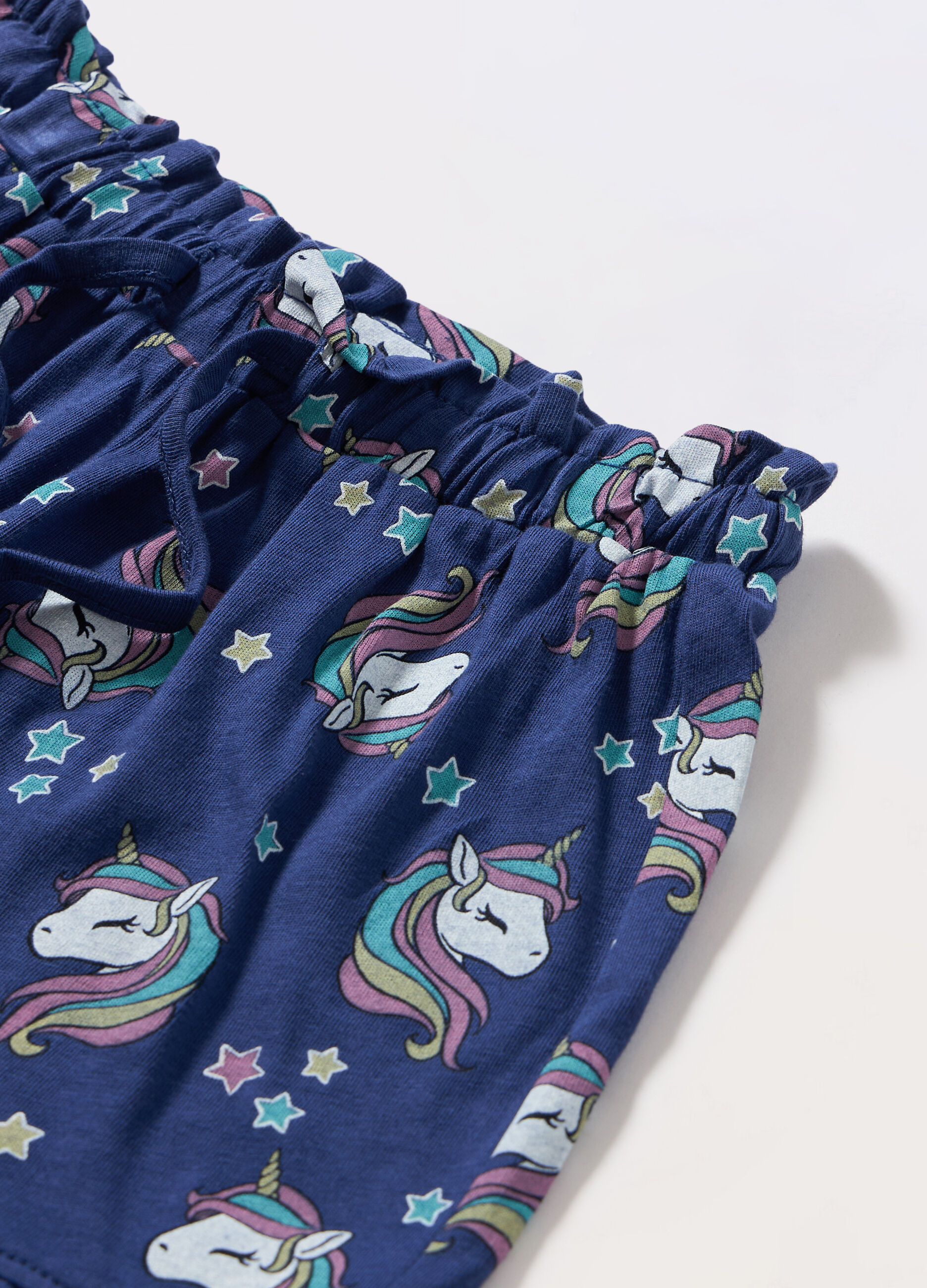 Shorts in jersey di puro cotone bambina_1