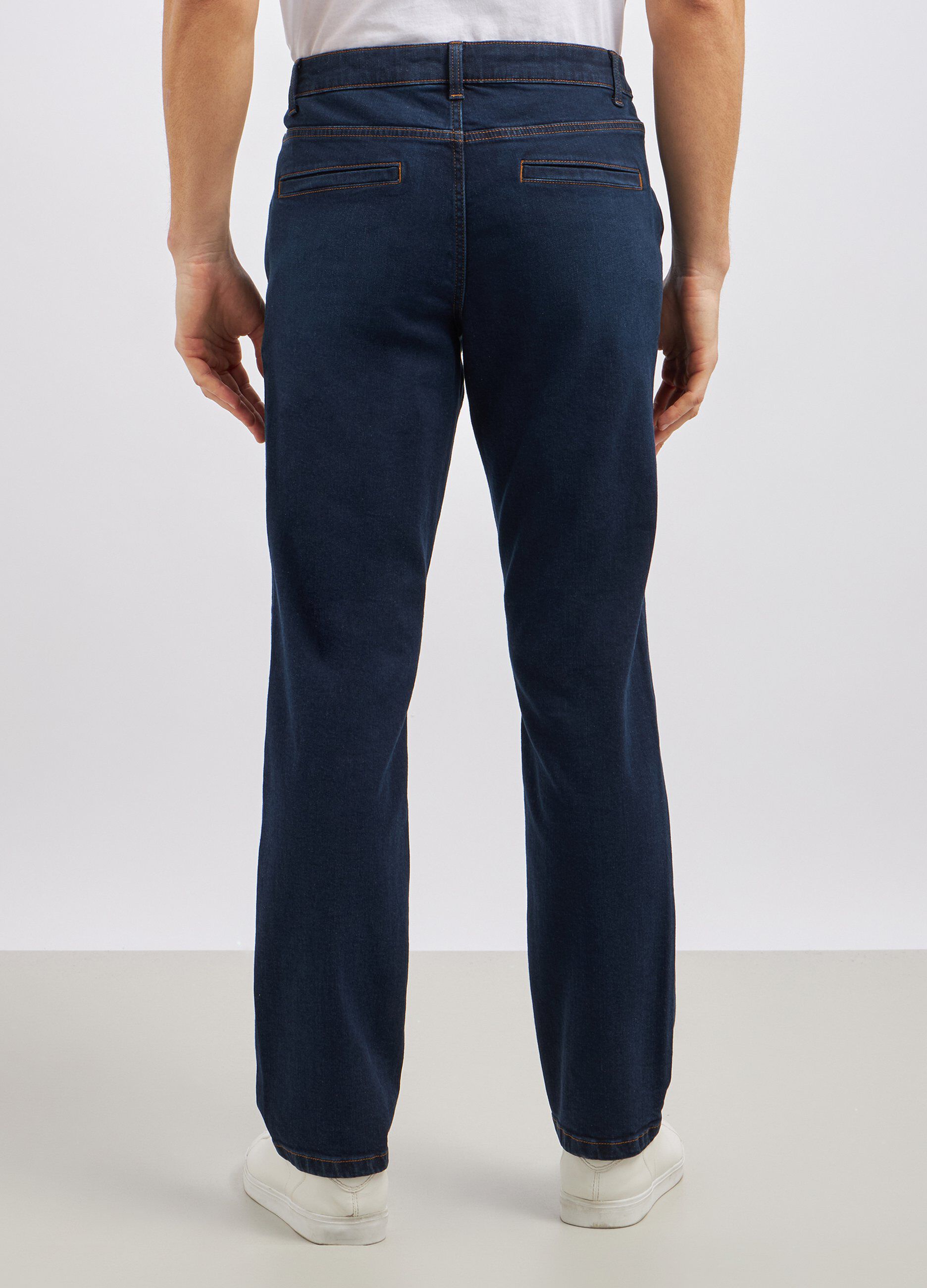 Pantaloni in denim di cotone stretch uomo_2