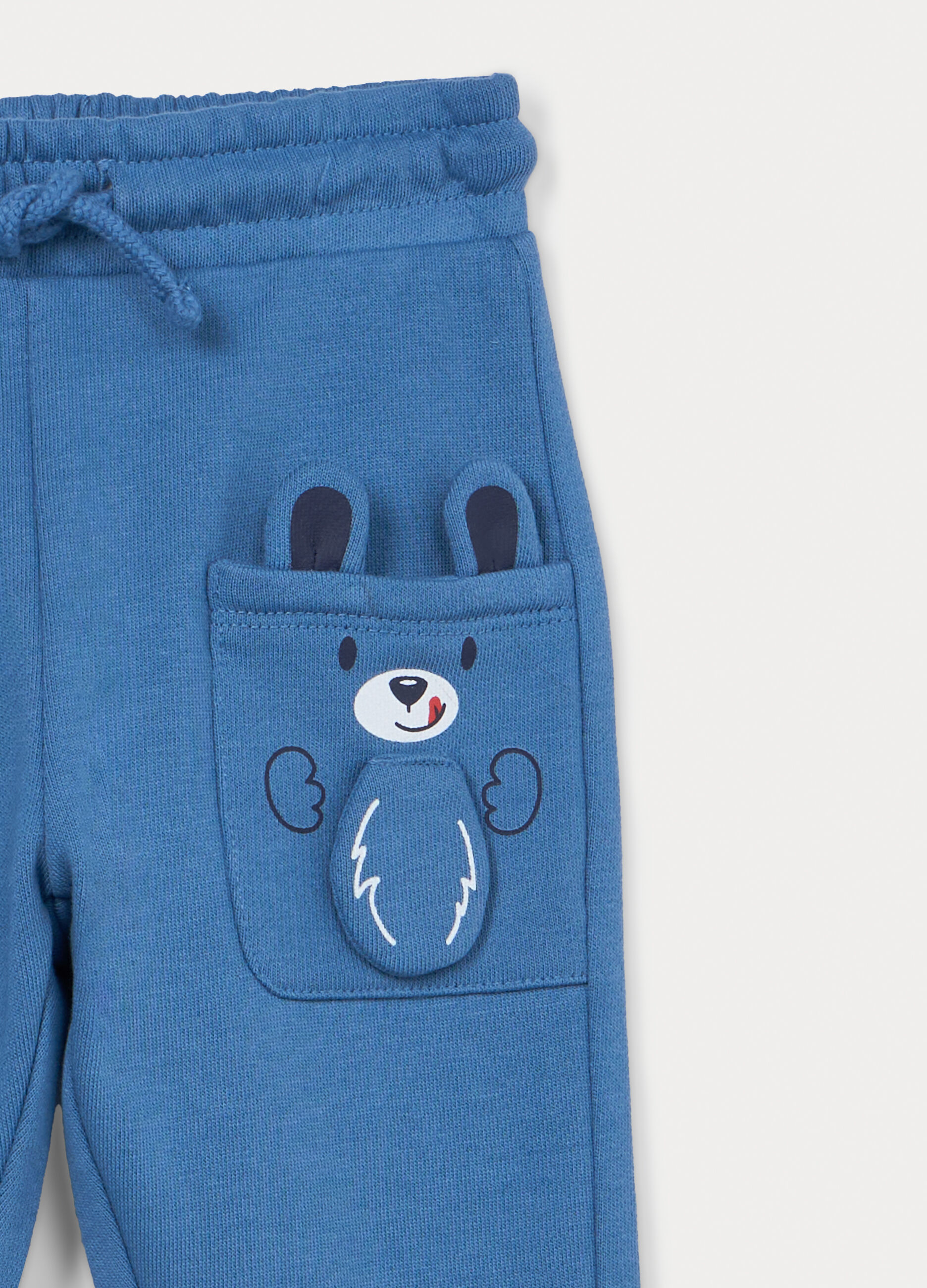 Jogger in french terry di puro cotone bimbo_2