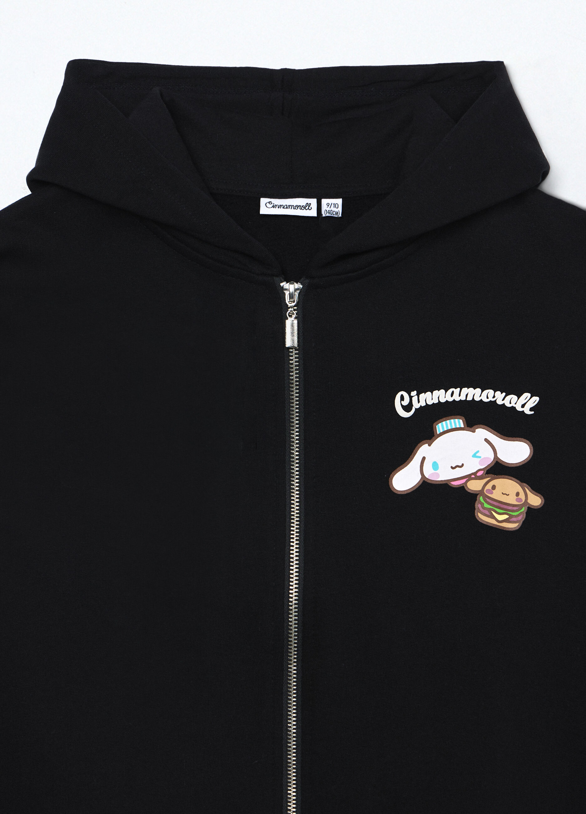 Felpa con cappuccio in puro cotone ragazza_2