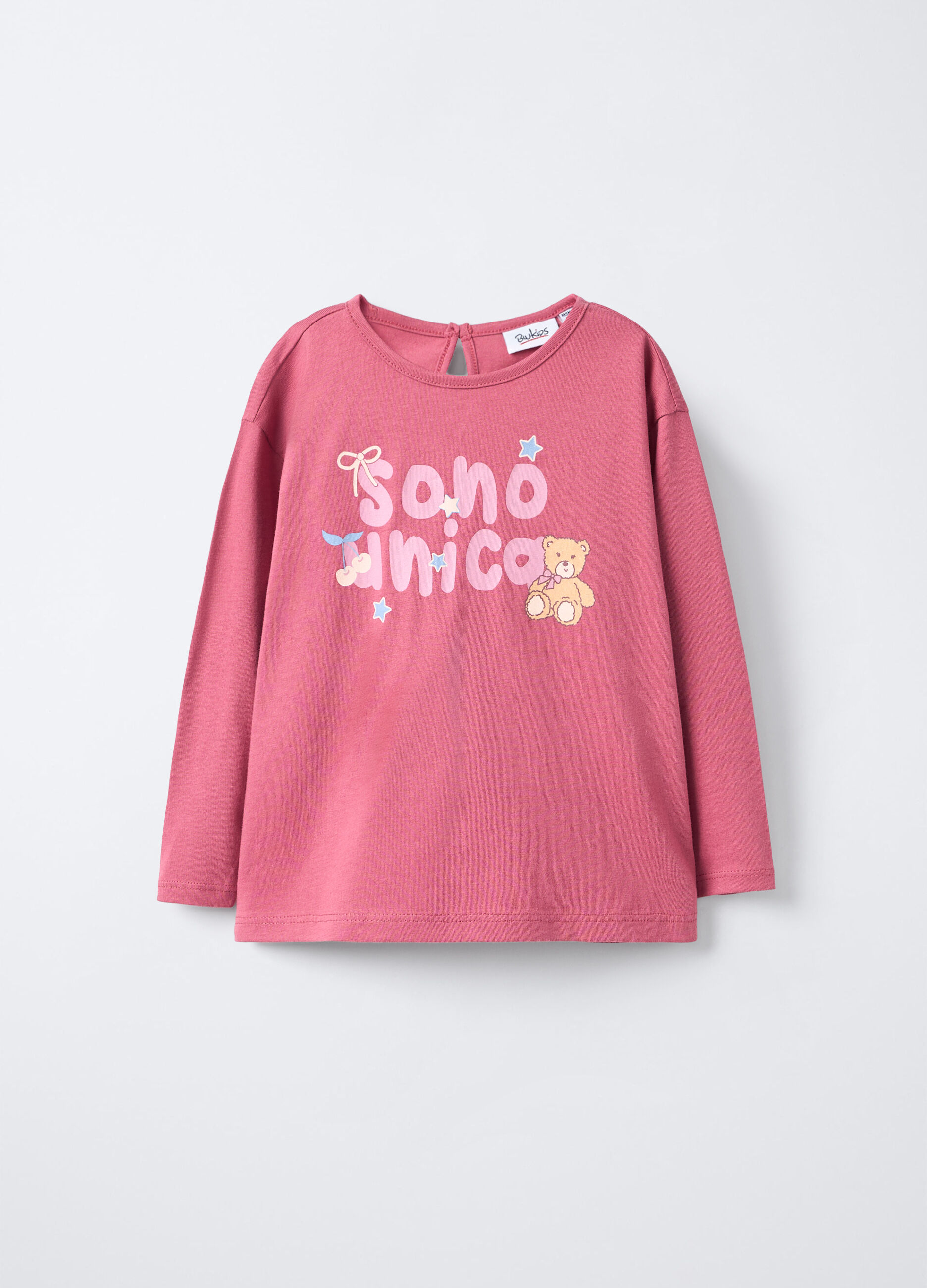 T-shirt Fit Slim in jersey di puro cotone bimba_0