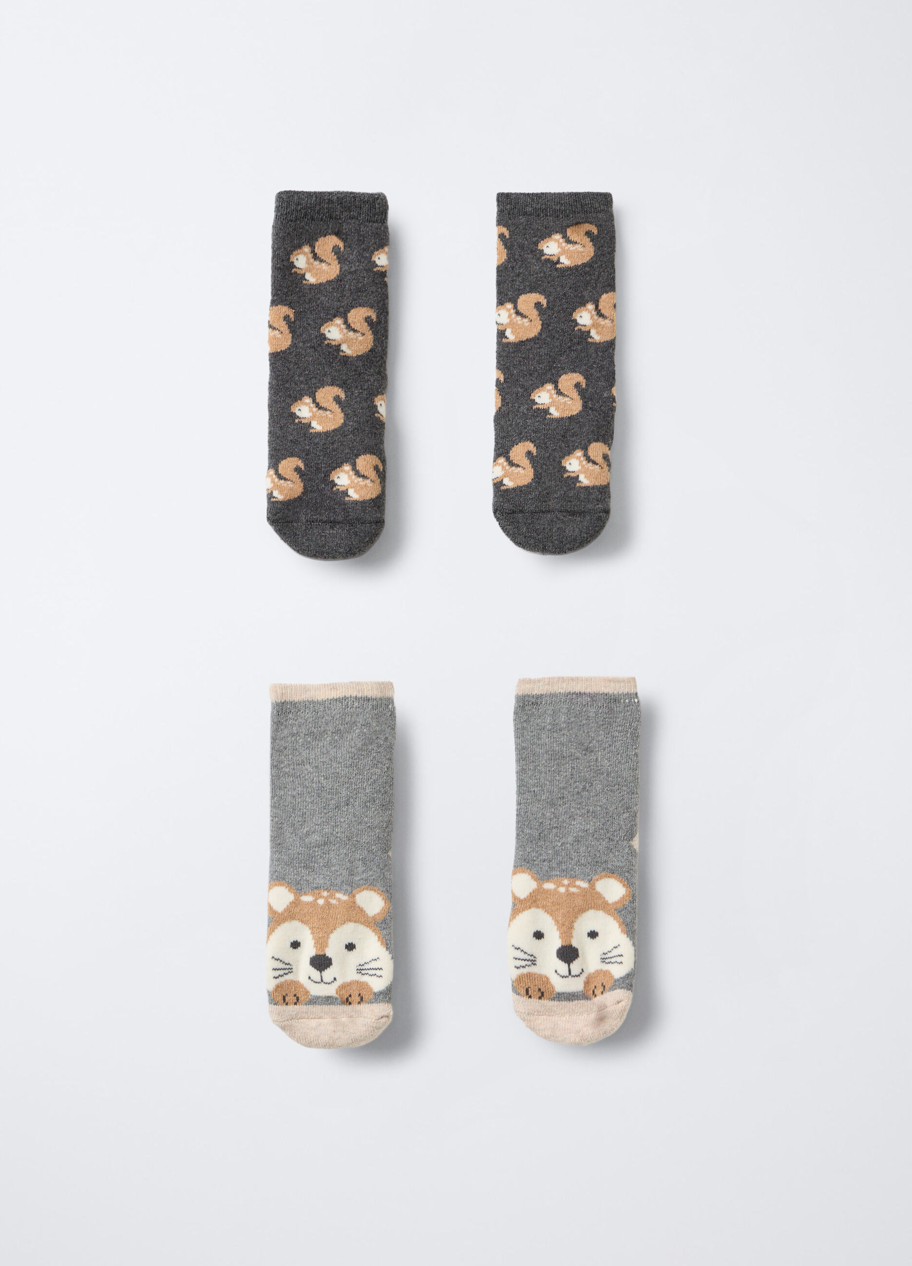 Pack 2 calze antiscivolo in spugna misto cotone stretch _0