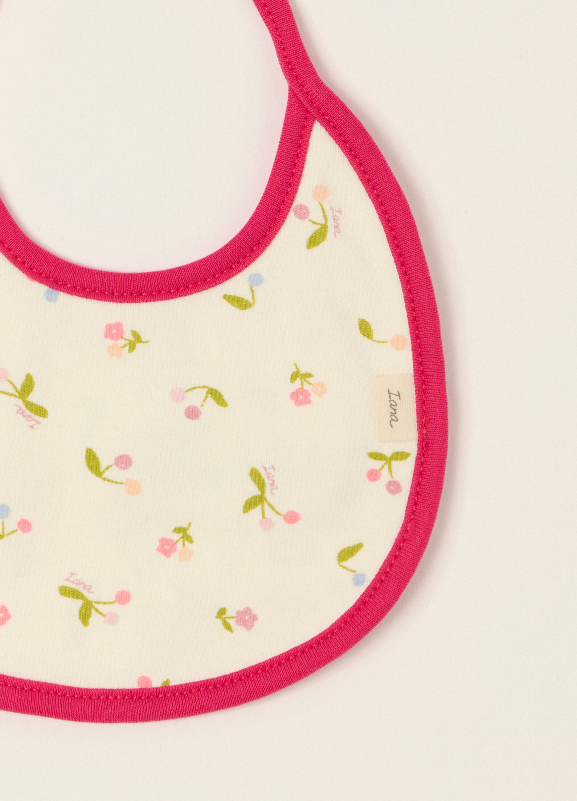 Bipack di bavaglini rosa in cotone organico_1