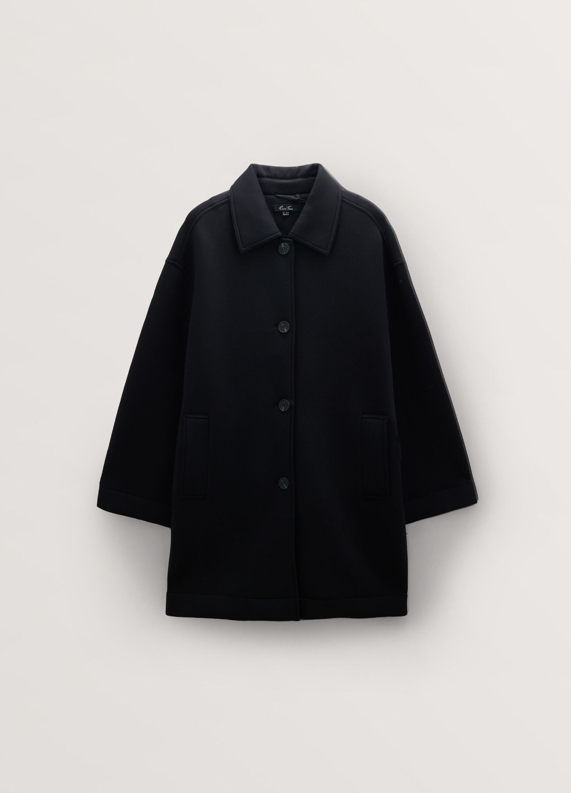 Cappotto Fit Over in Punto Milano stretch donna curvy _0
