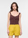 Top con scollo a V e coulisse donna_0