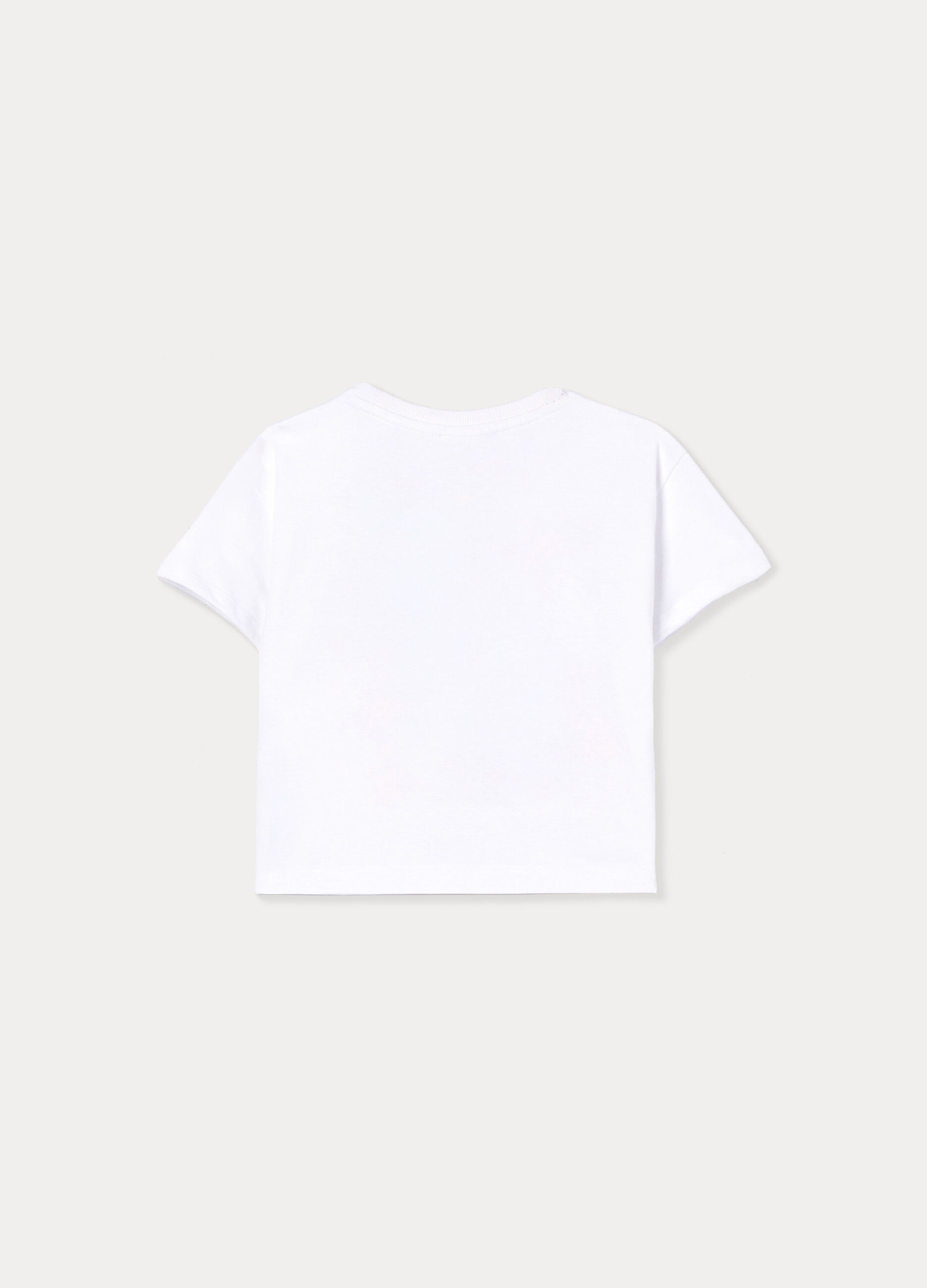 T-shirt girocollo Hello Kitty in jersey di puro cotone bambina_1