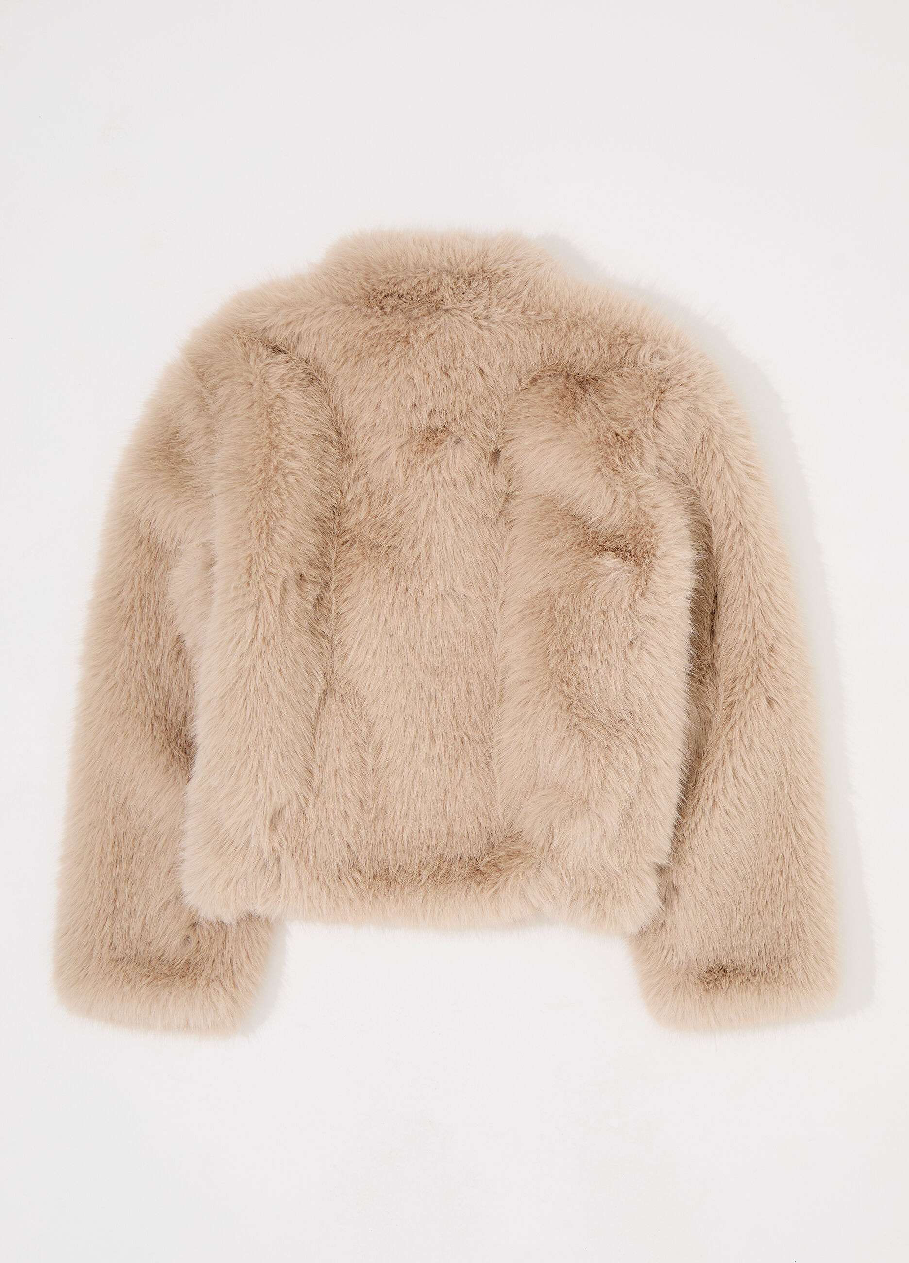 Pelliccia corta in fake fur donna_5