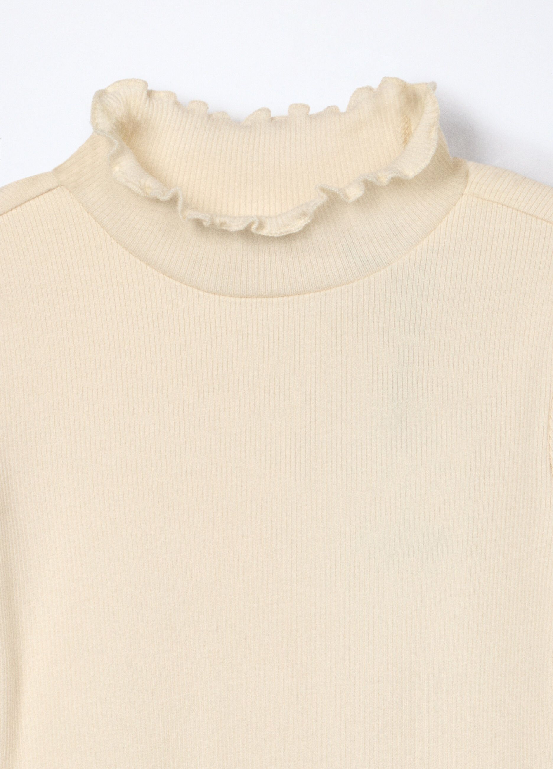 T-shirt in costina di cotone stretch bambina_2