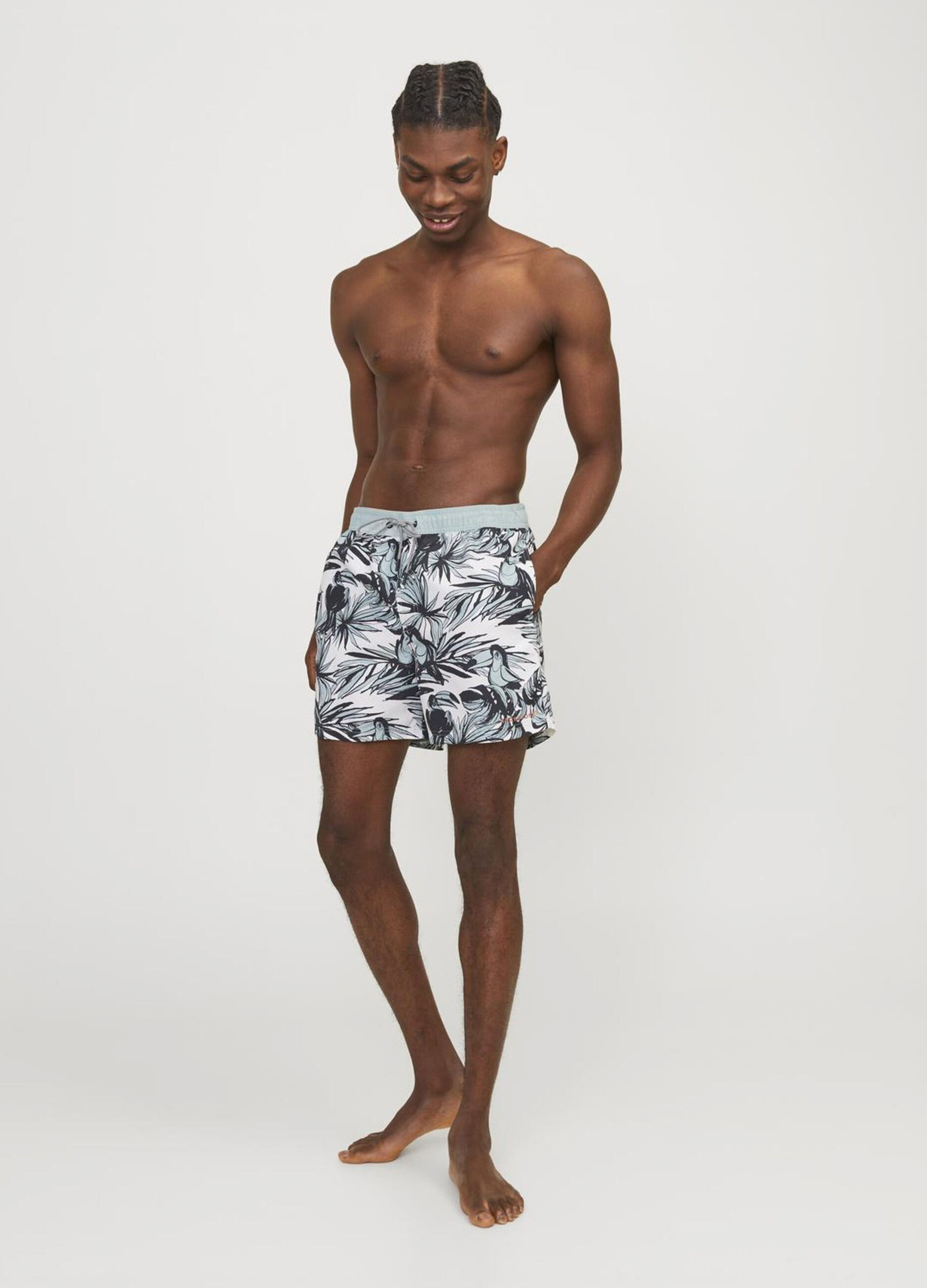 Costume da bagno con stampa uomo_0