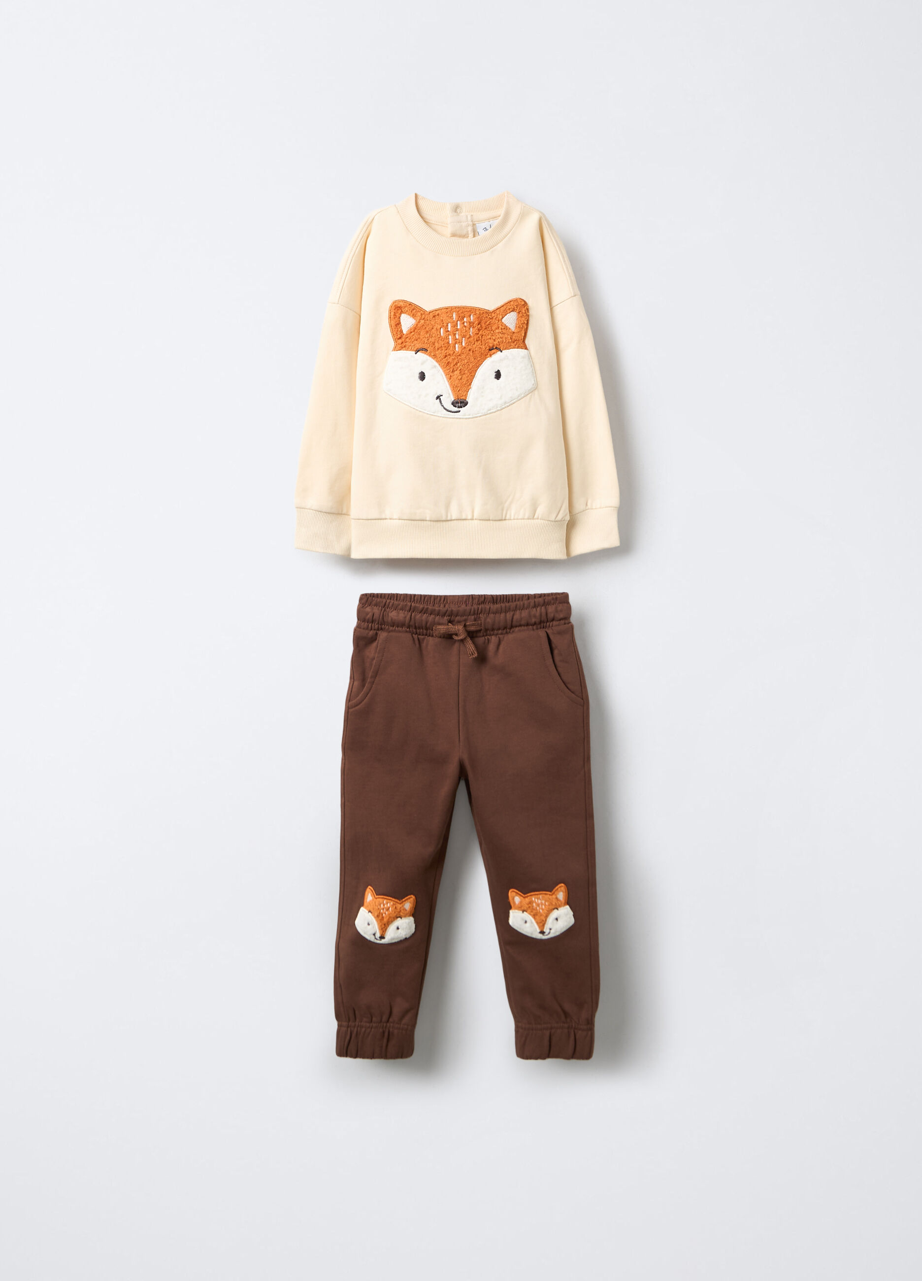 Jogging set in felpa di puro cotone bimbo_0