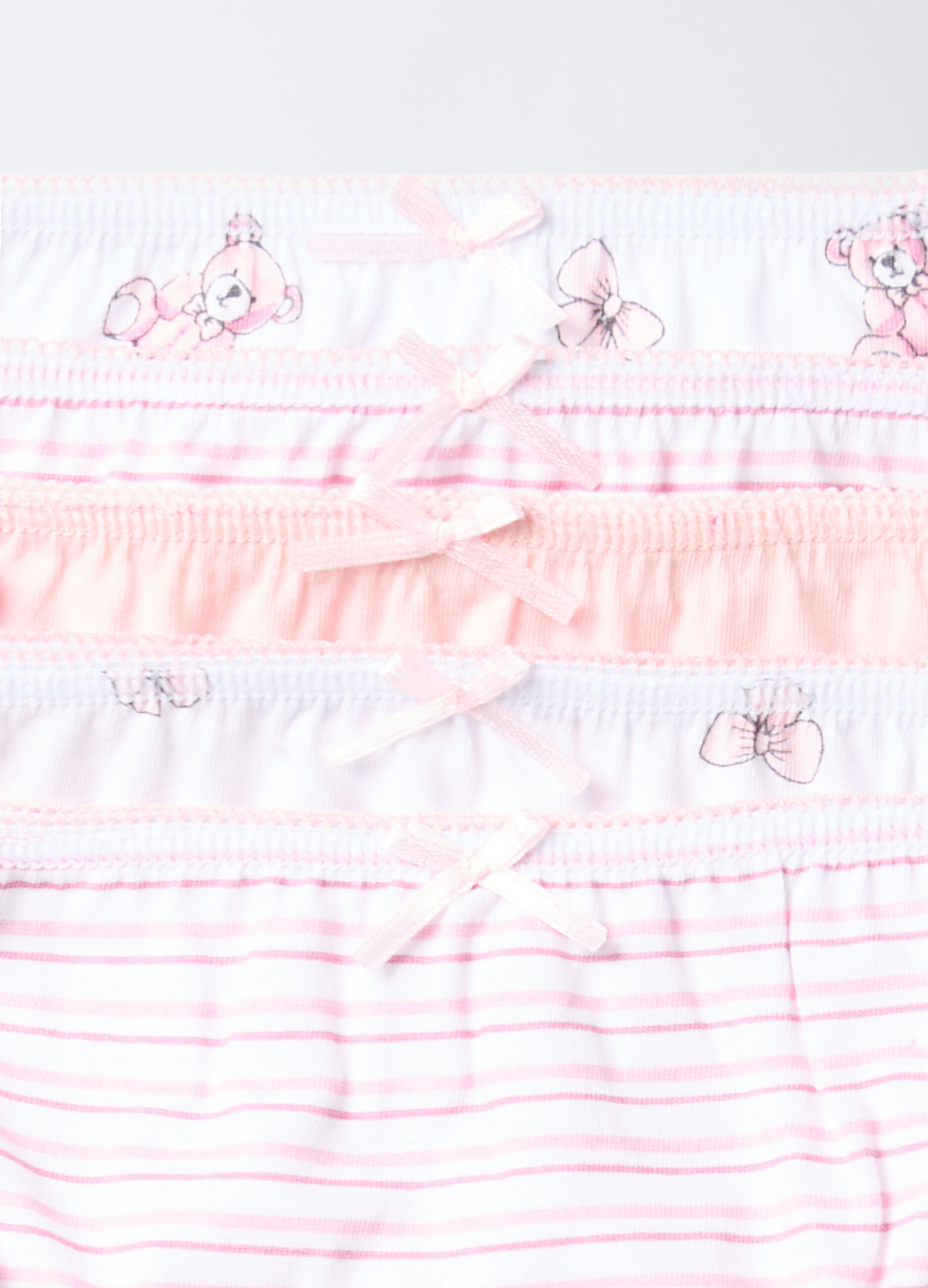 Pack 5 slip in jersey di puro cotone bambina_3