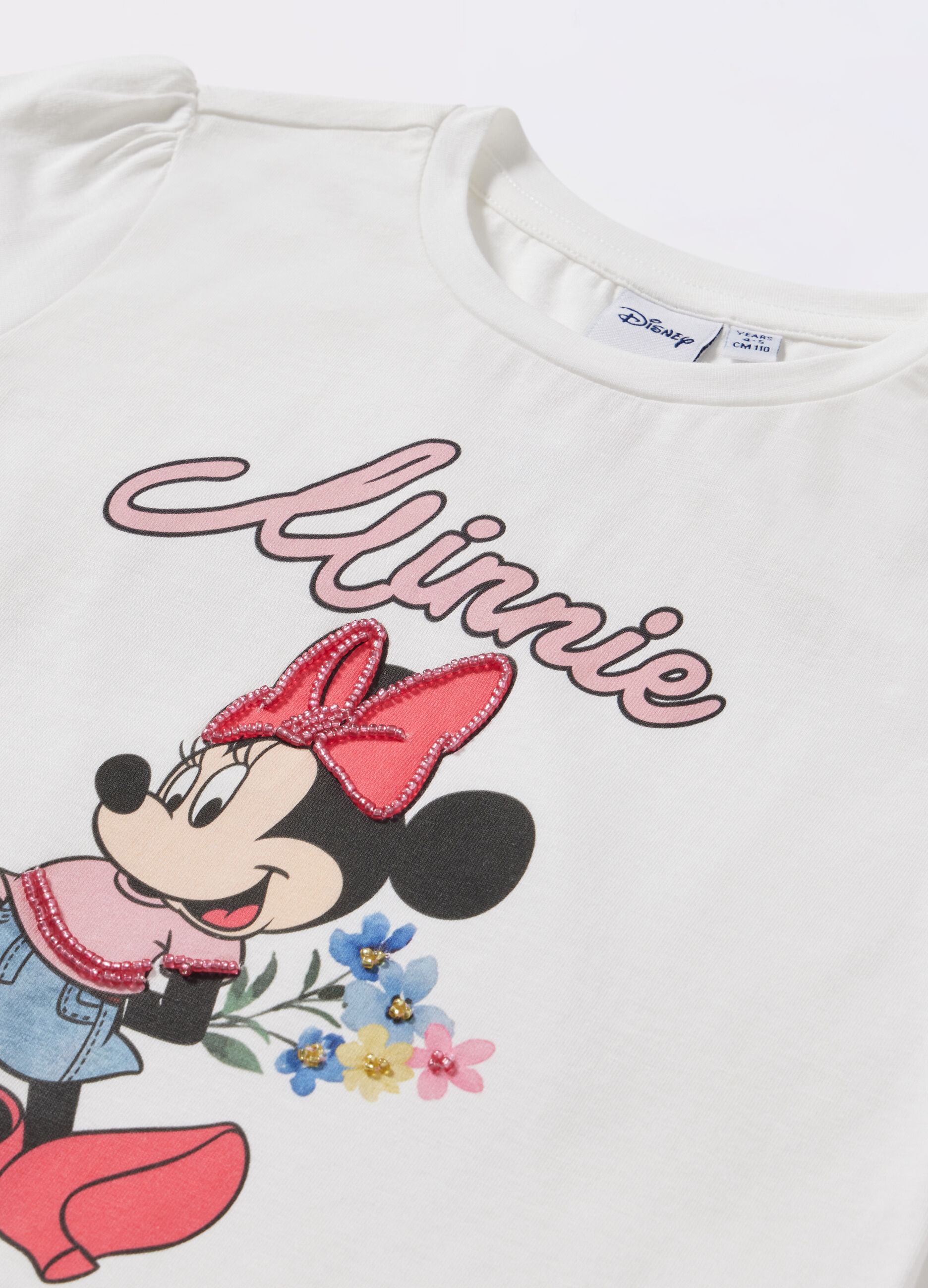 T-shirt in jersey di cotone stretch bambina_1