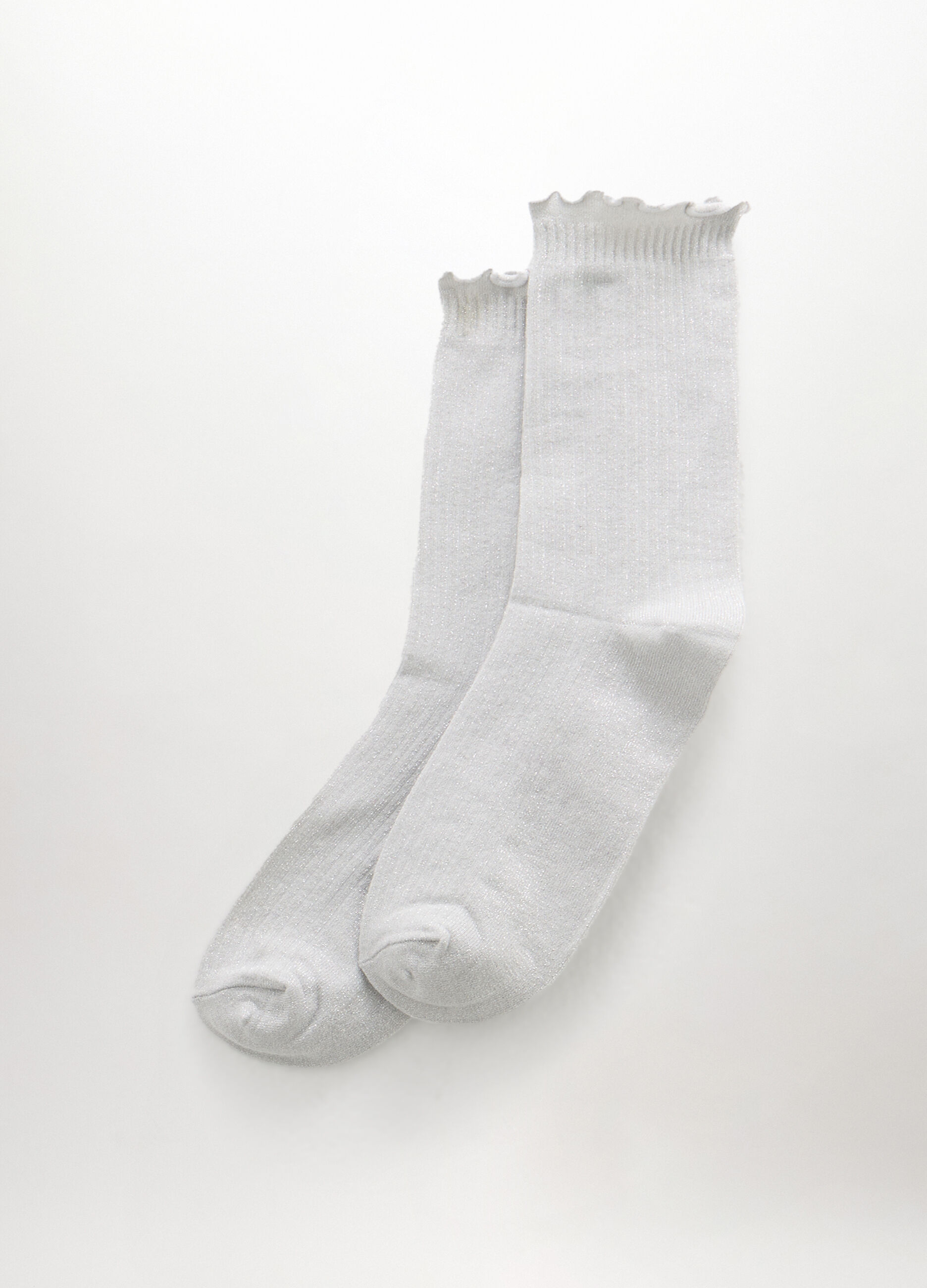 Calze lunghe in costina misto cotone donna_0